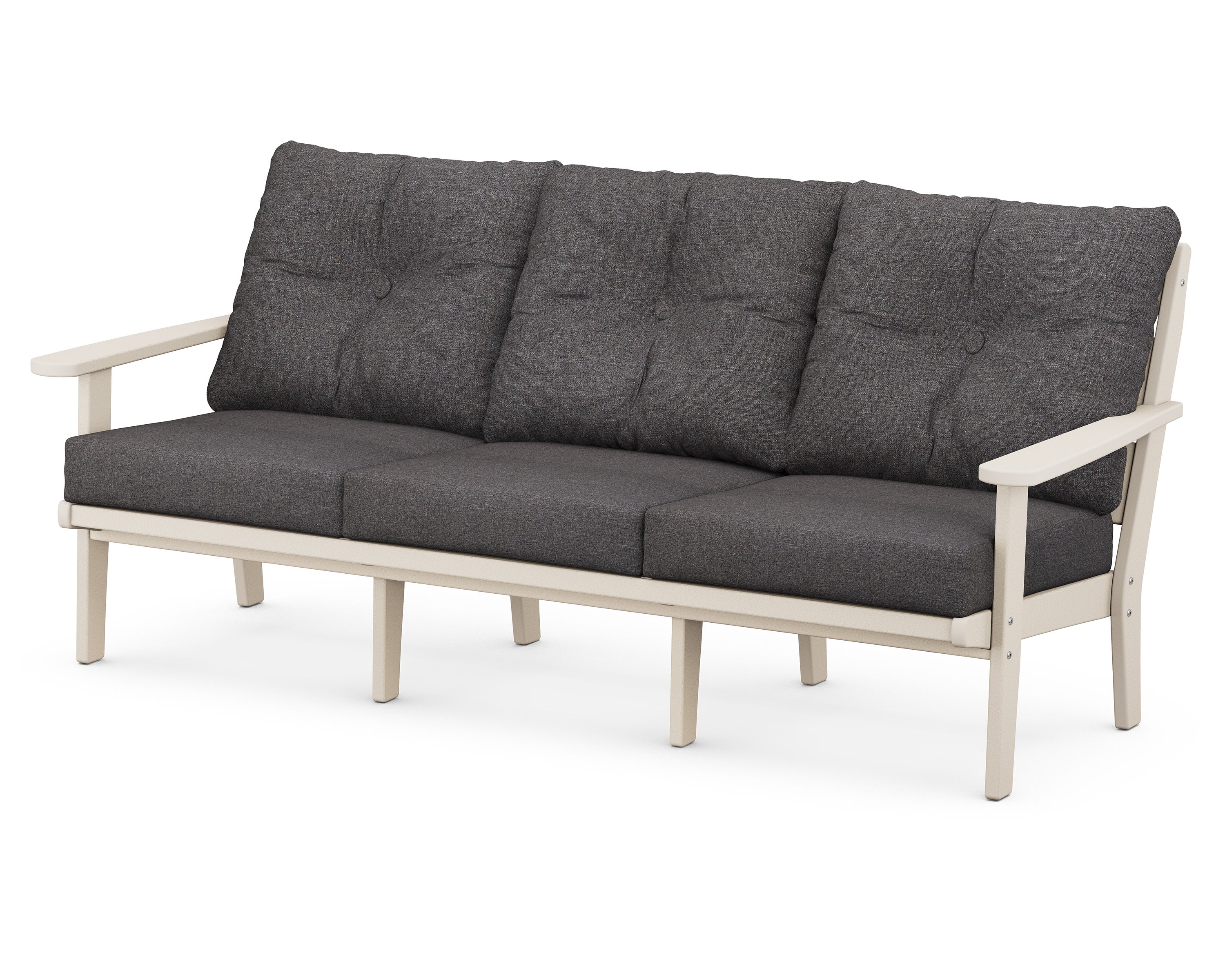 Lakeside Deep Seating Sofa in Sand / Ash Charcoal