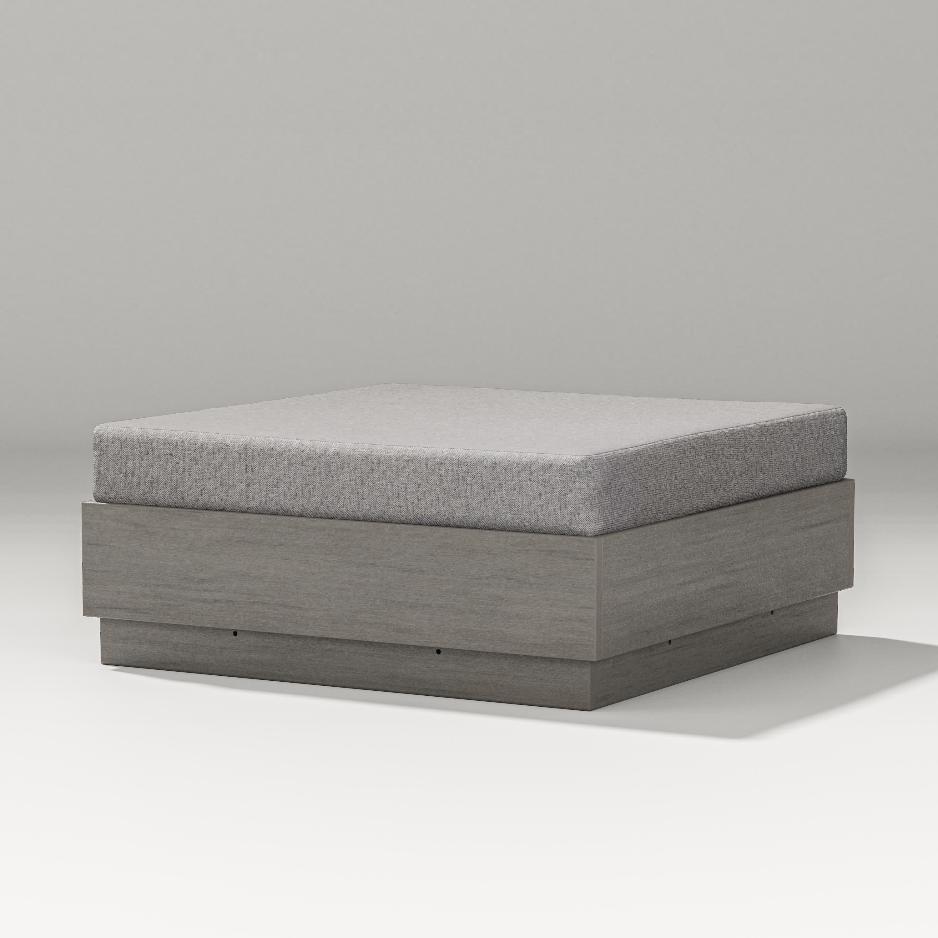 Elevate Lounge Ottoman in Driftwood / Grey Mist