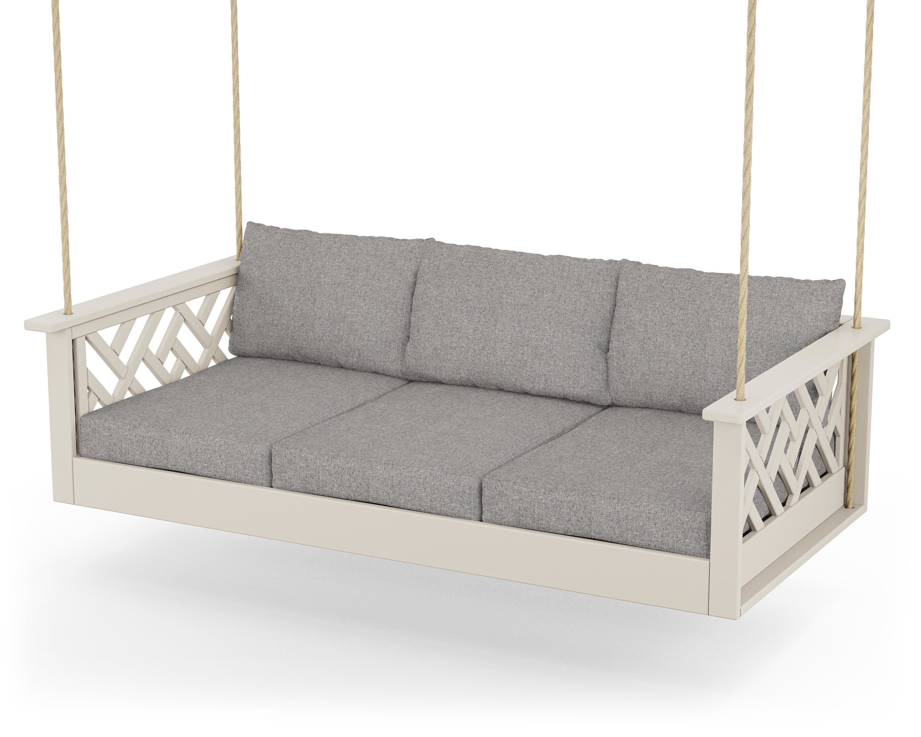 Chippendale Daybed Swing in Sand / Grey Mist