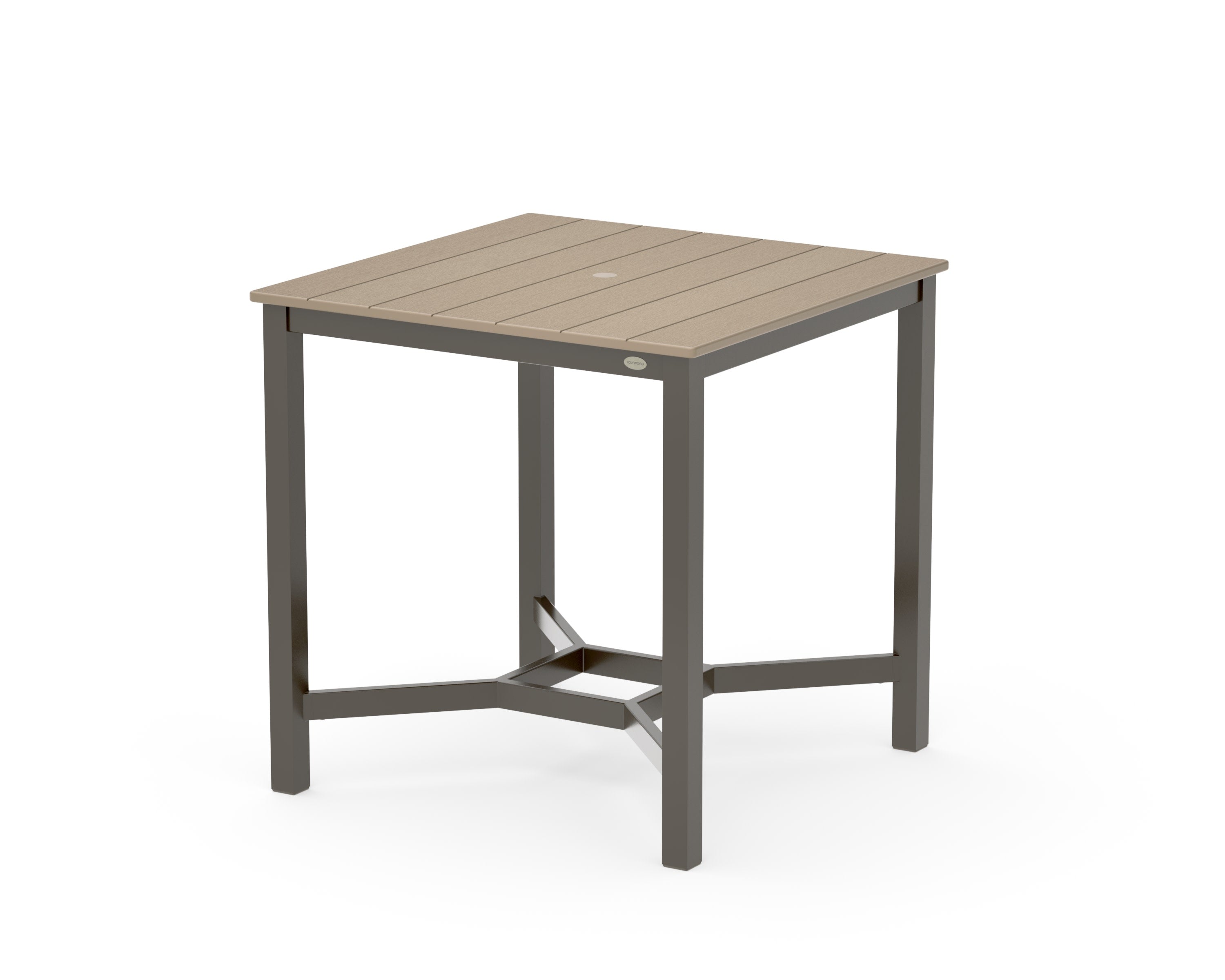 Main Street 36 x 36 Counter Table in Bronze / Vintage Sahara