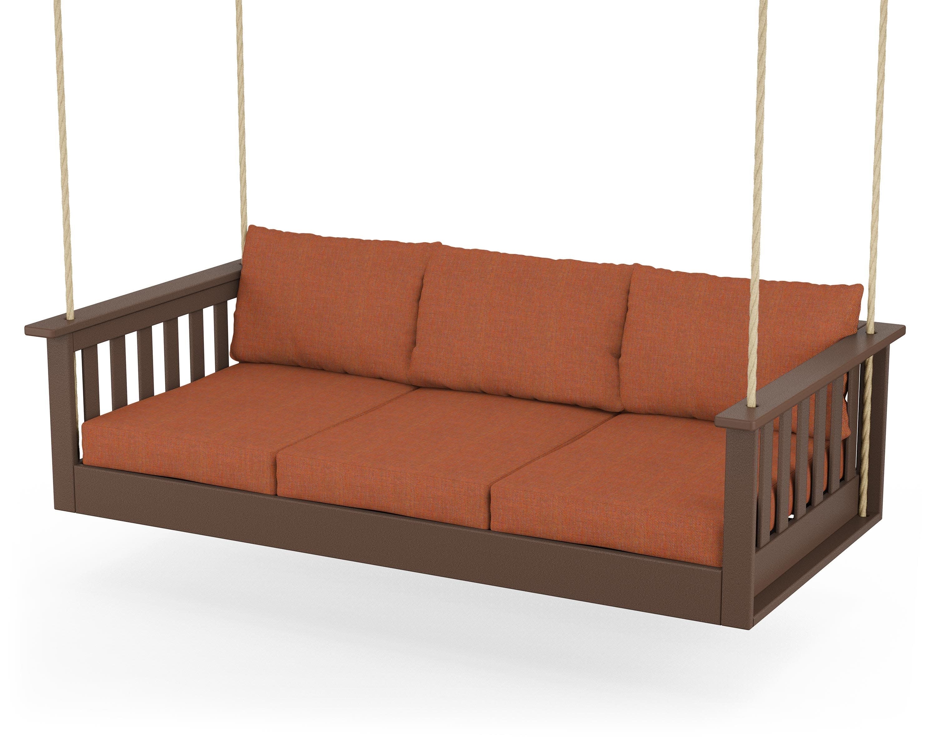 Vineyard Daybed Swing in Mahogany / Play Adobe