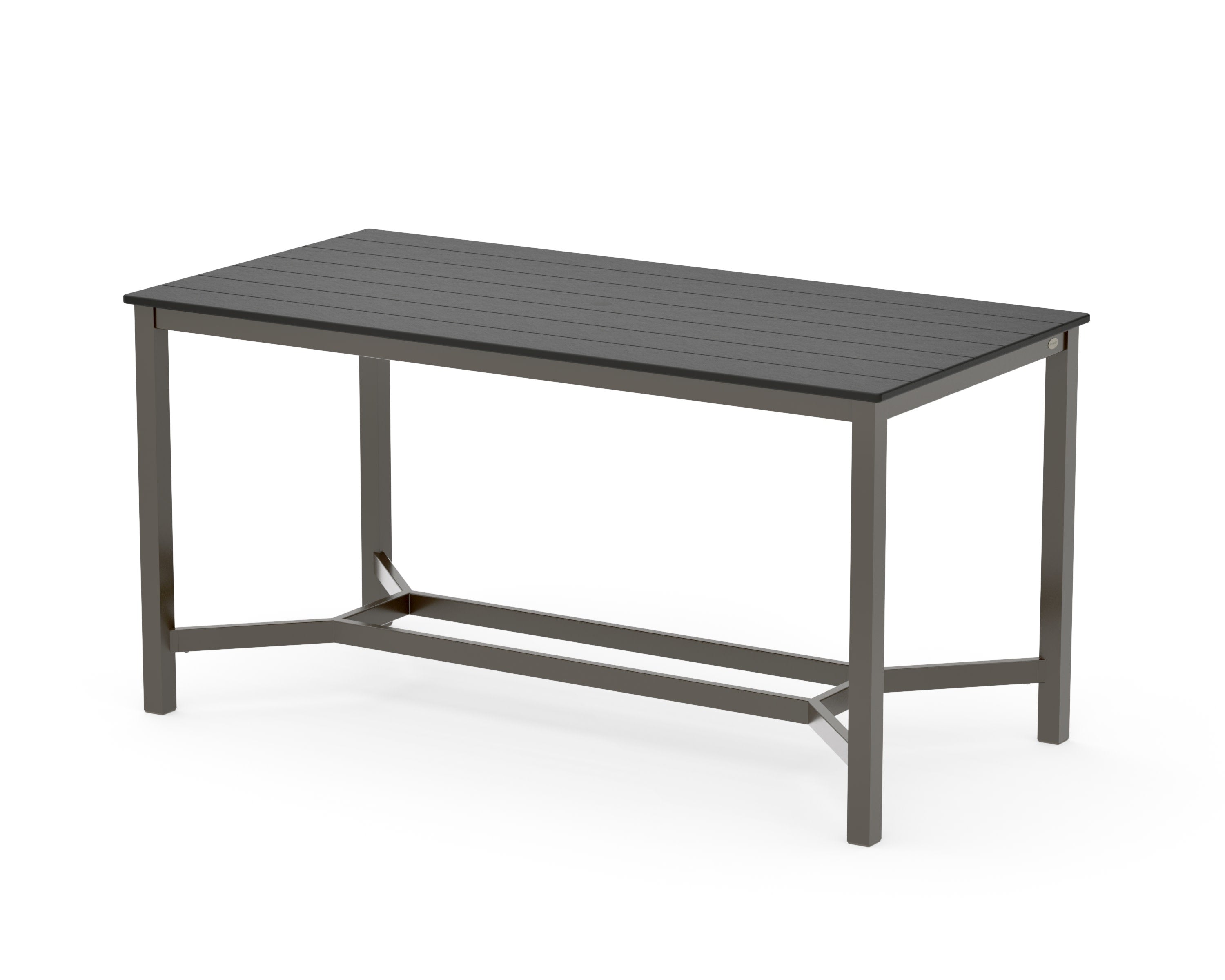Main Street 36 x 72 Counter Table in Bronze / Black