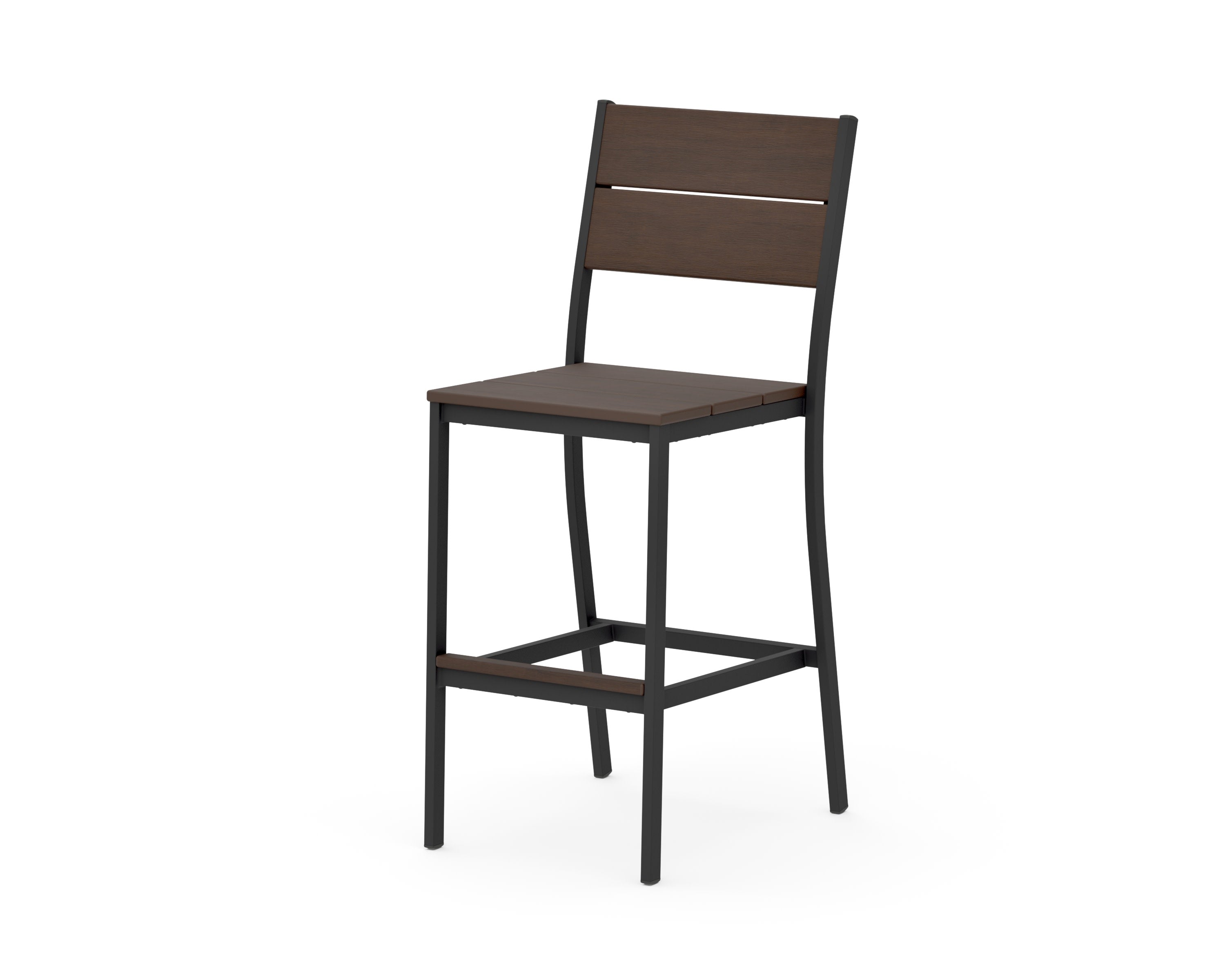 Main Street Bar Side Chair in Black / Kona