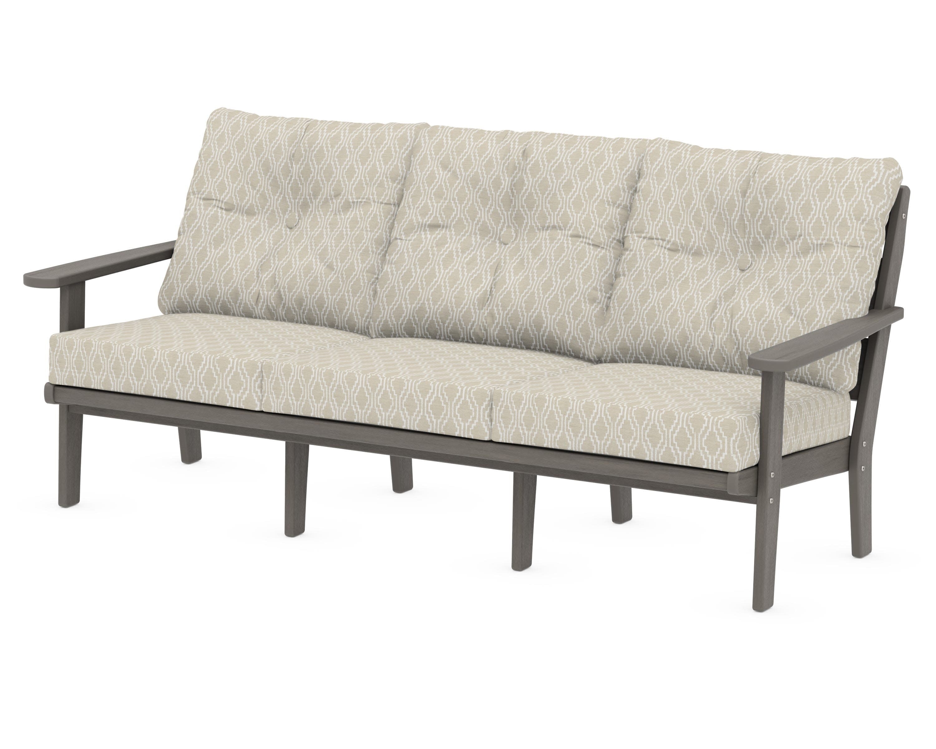 Lakeside Deep Seating Sofa in Driftwood / Solve Linen
