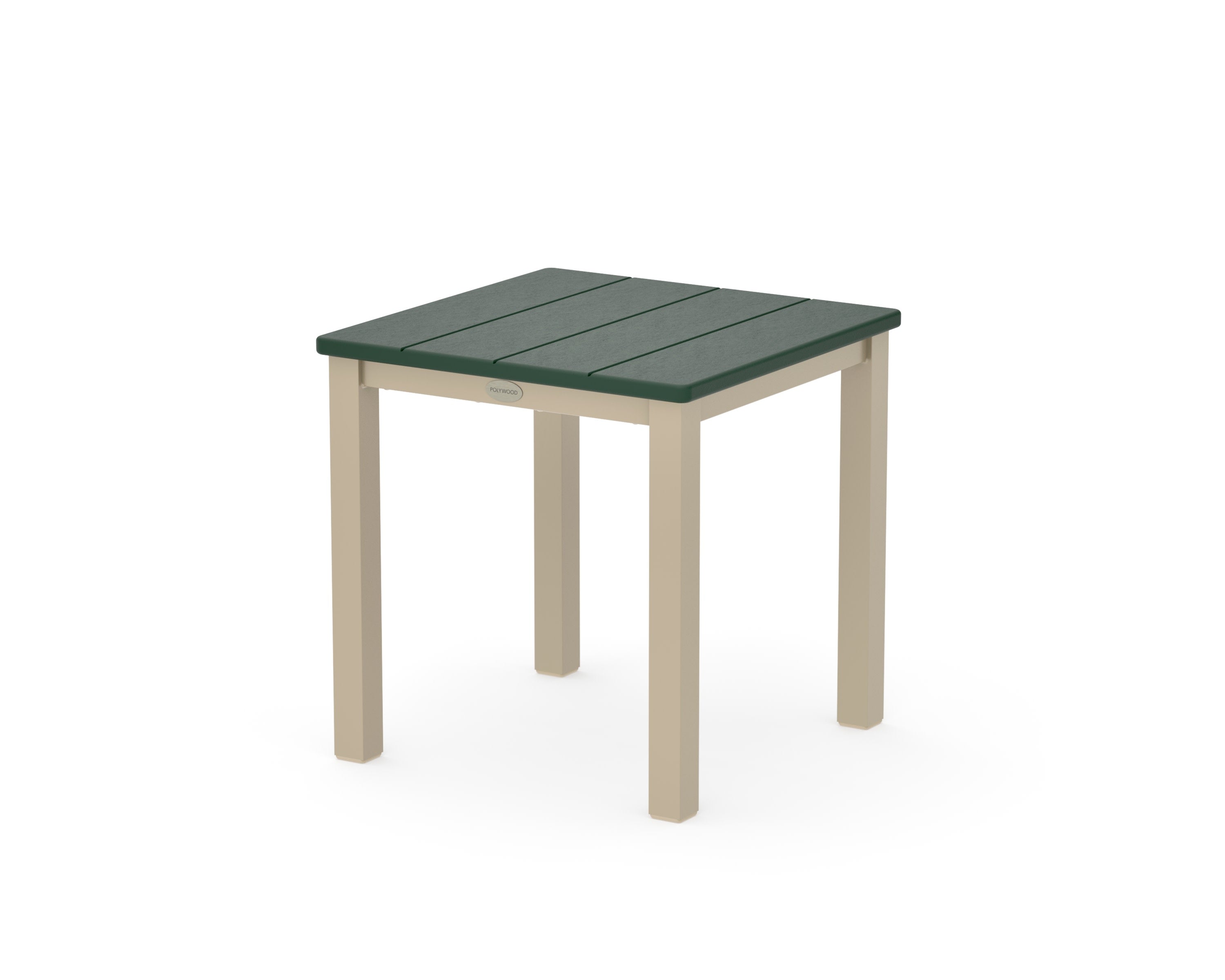 Main Street 18" Side Table in Sand / Green