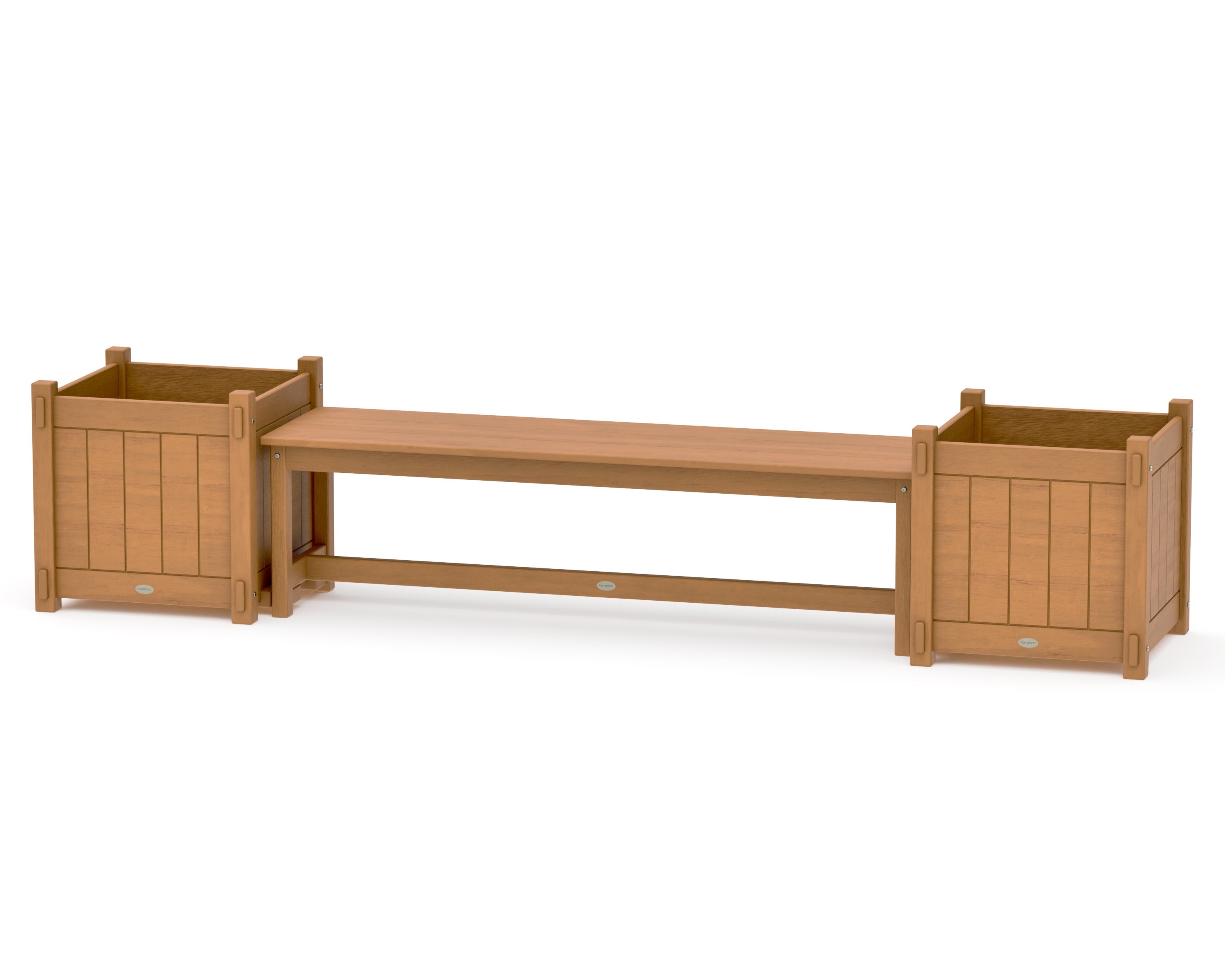 60" Vineyard Straight Planter Bench Set - Large in Natural