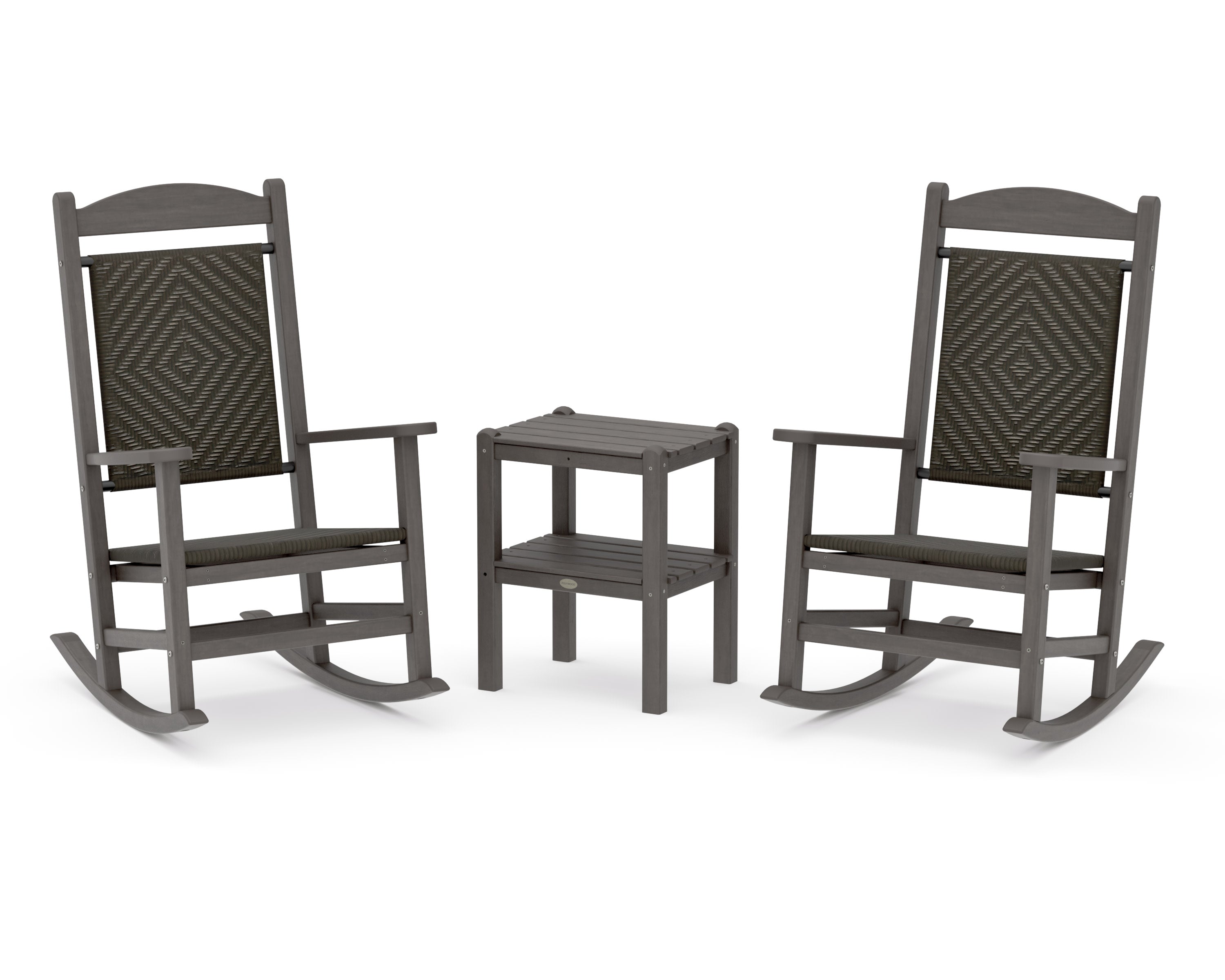 Presidential Woven Rocker 3-Piece Set in Driftwood / Cahaba