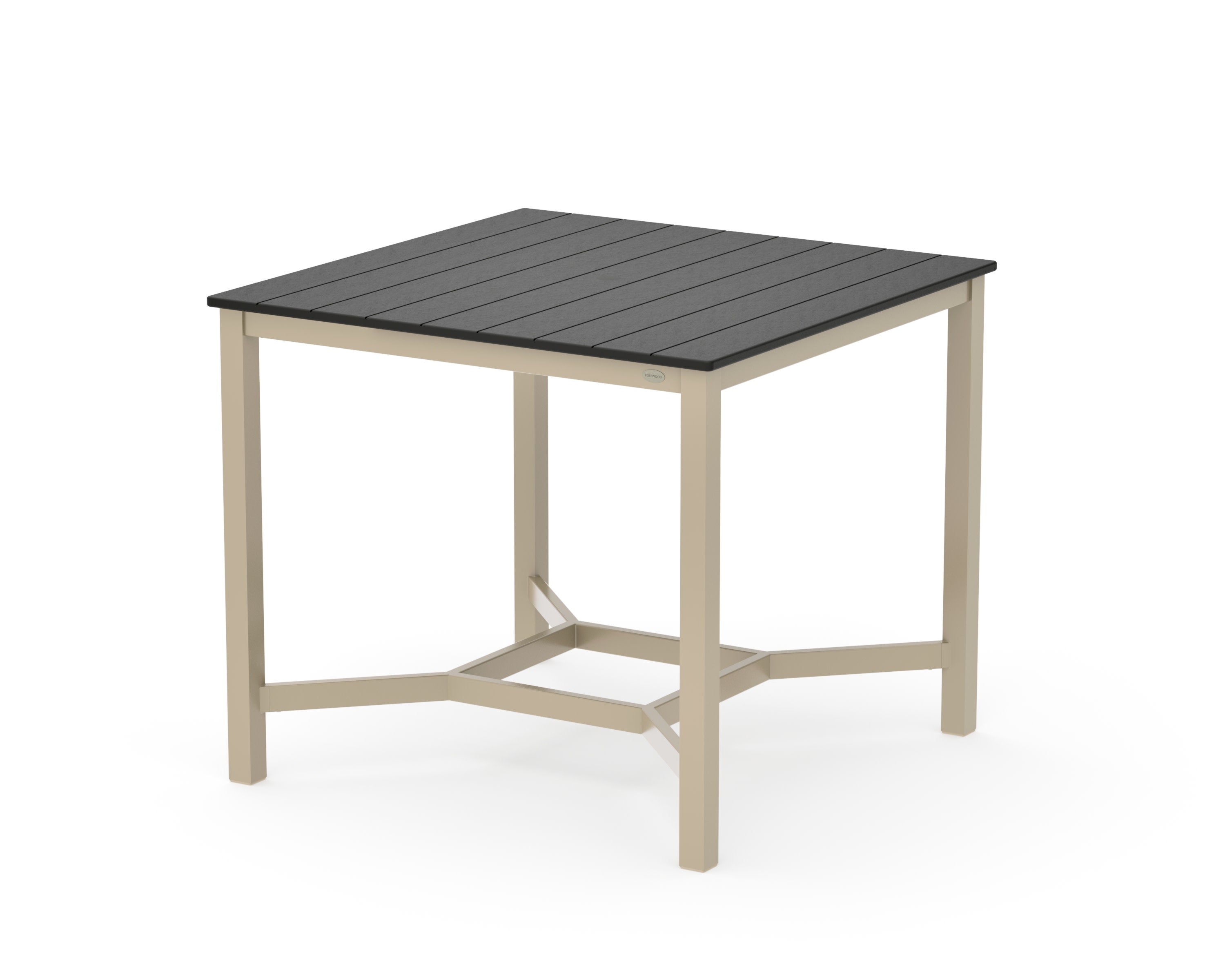 Main Street 42 x 42 Counter Table in Sand / Black