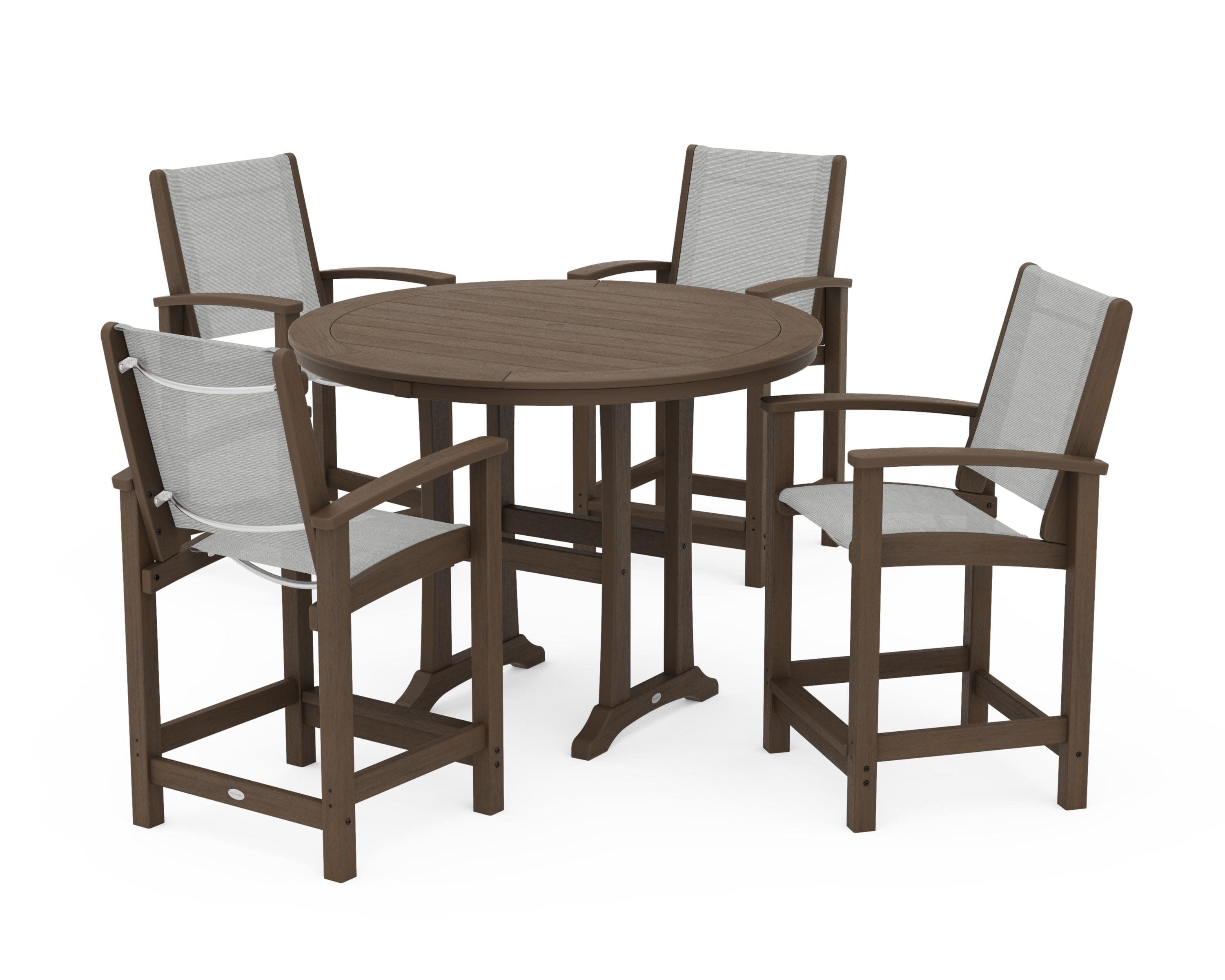 Coastal 5-Piece Counter Set in Kona / Metallic Sling