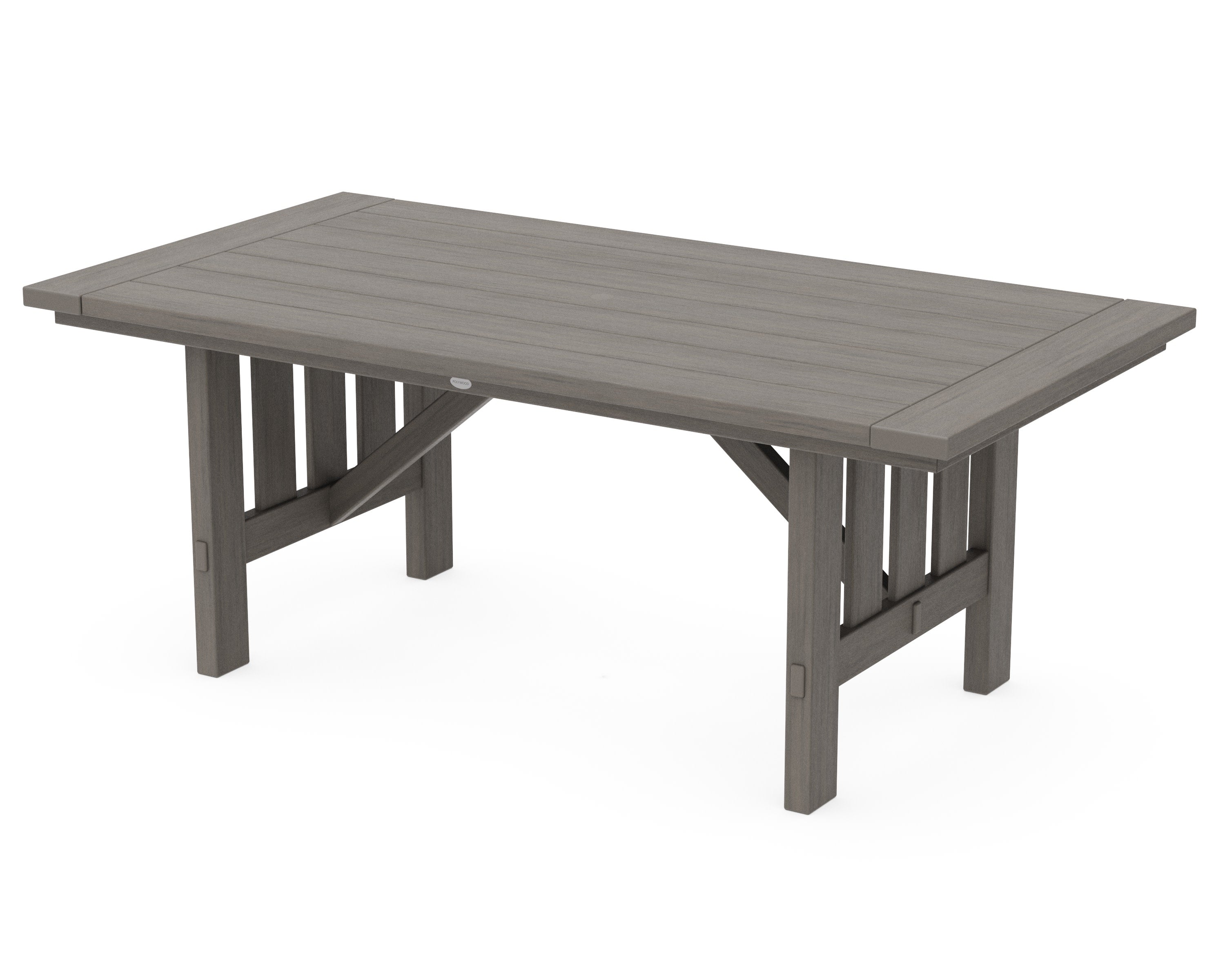 Mission 39" x 75" Dining Table in Driftwood