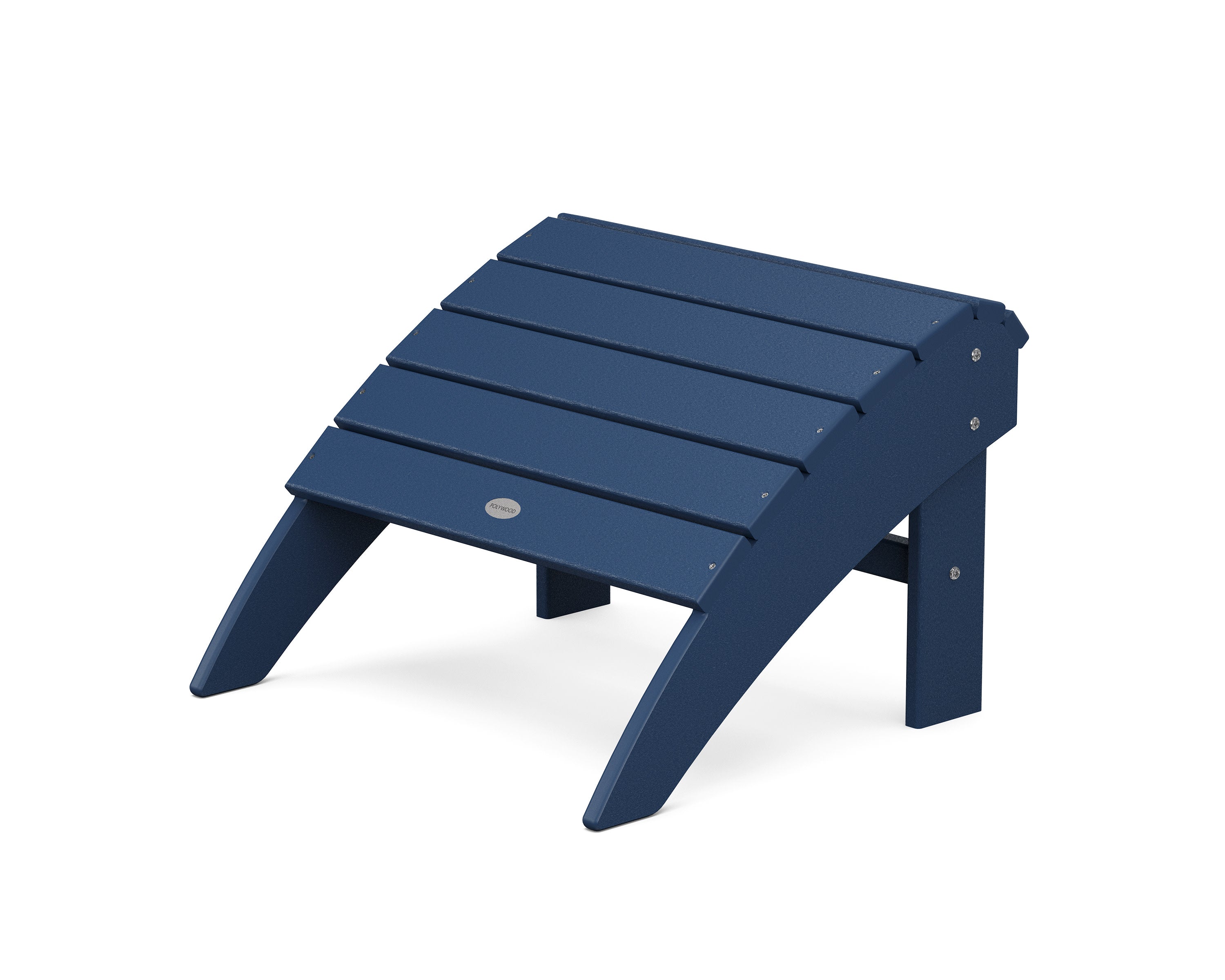 Vineyard Curveback Adirondack Ottoman in Navy