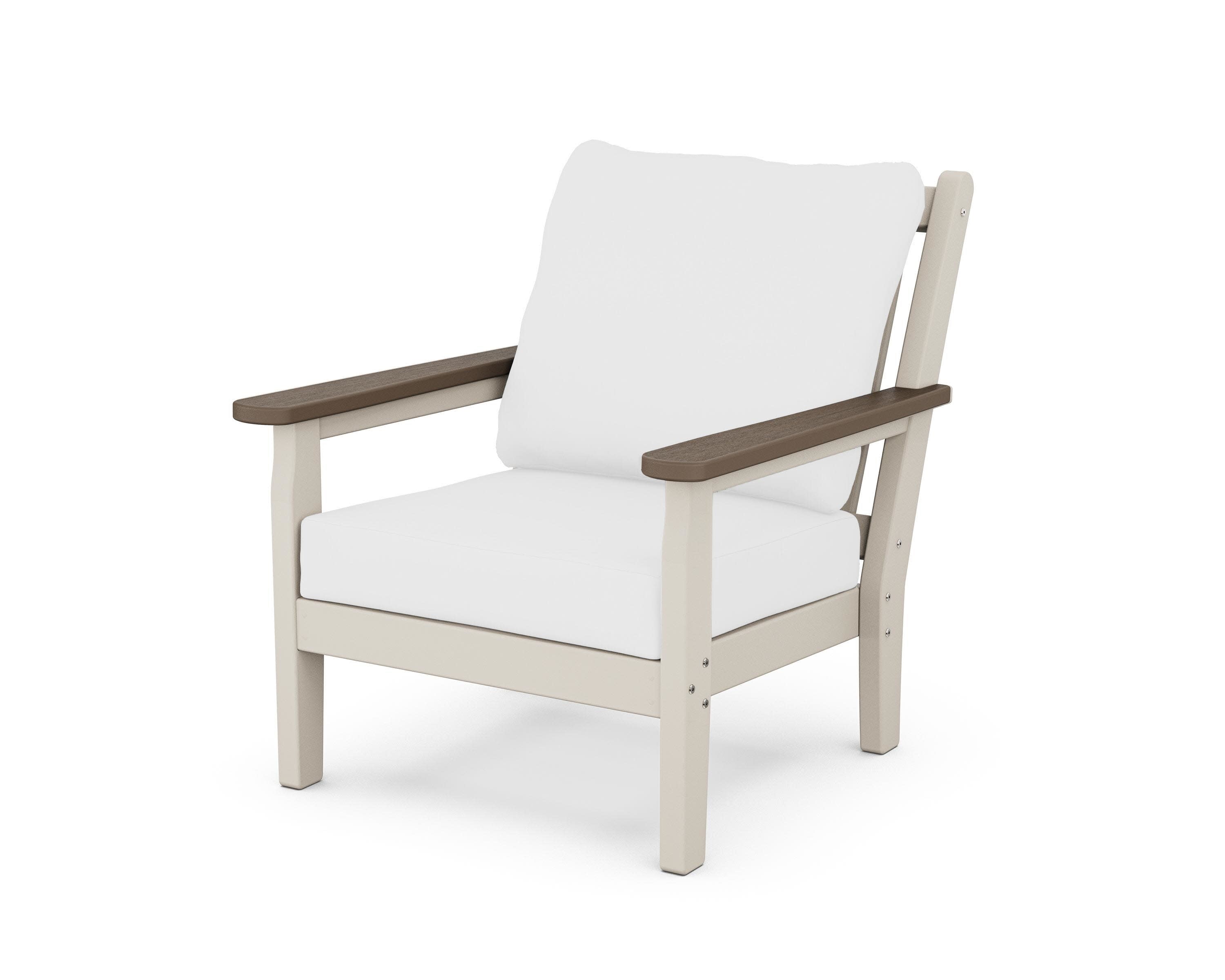 Chippendale Deep Seating Chair in Sand / Kona / Natural