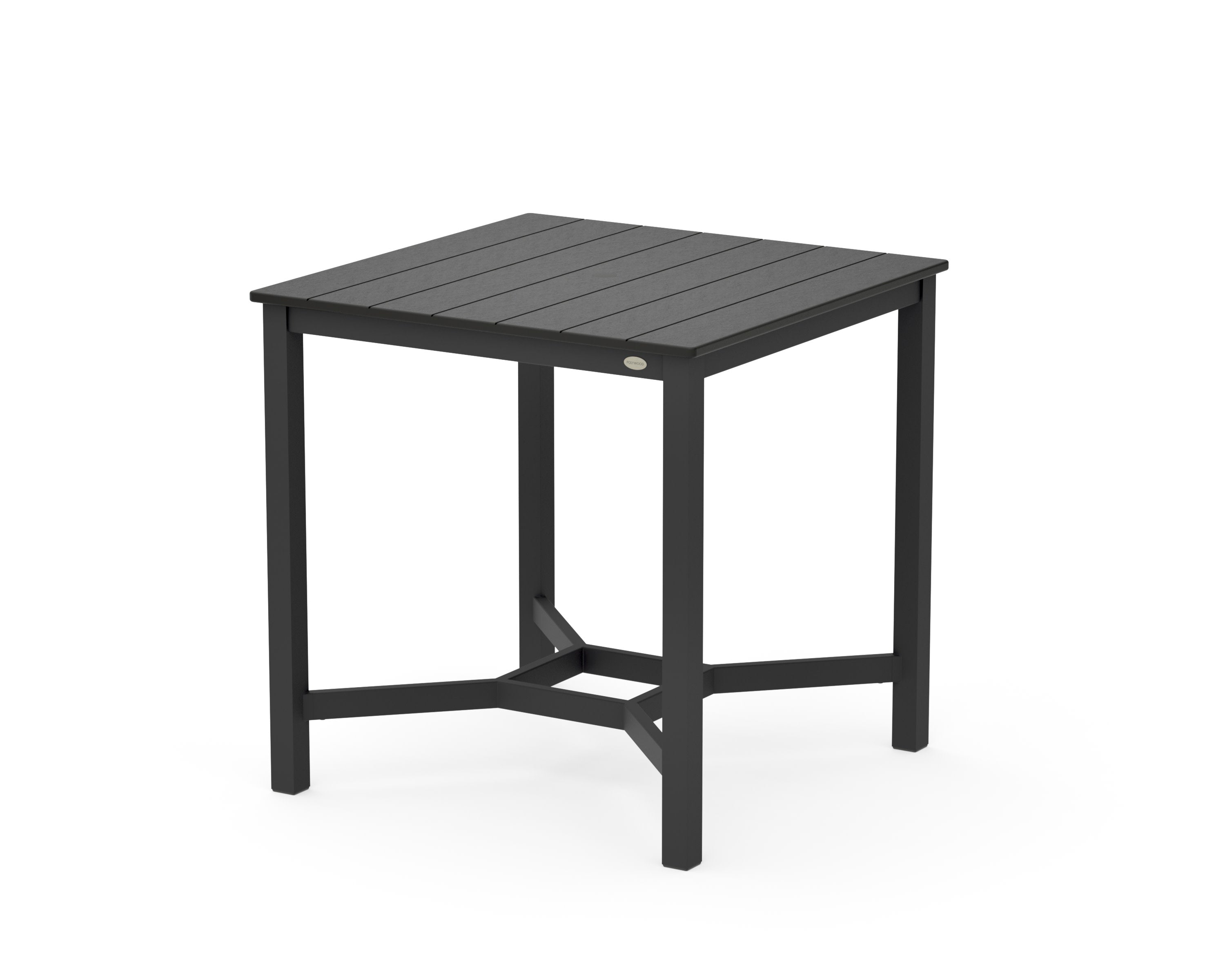 Main Street 36 x 36 Counter Table in Black / Black