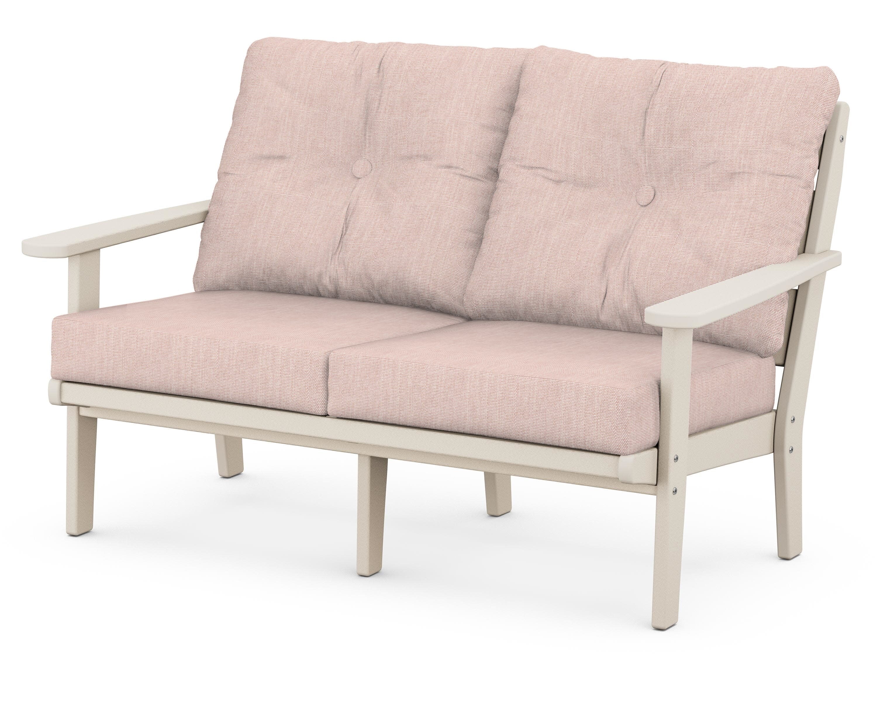 Lakeside Deep Seating Loveseat in Sand / Play Cameo