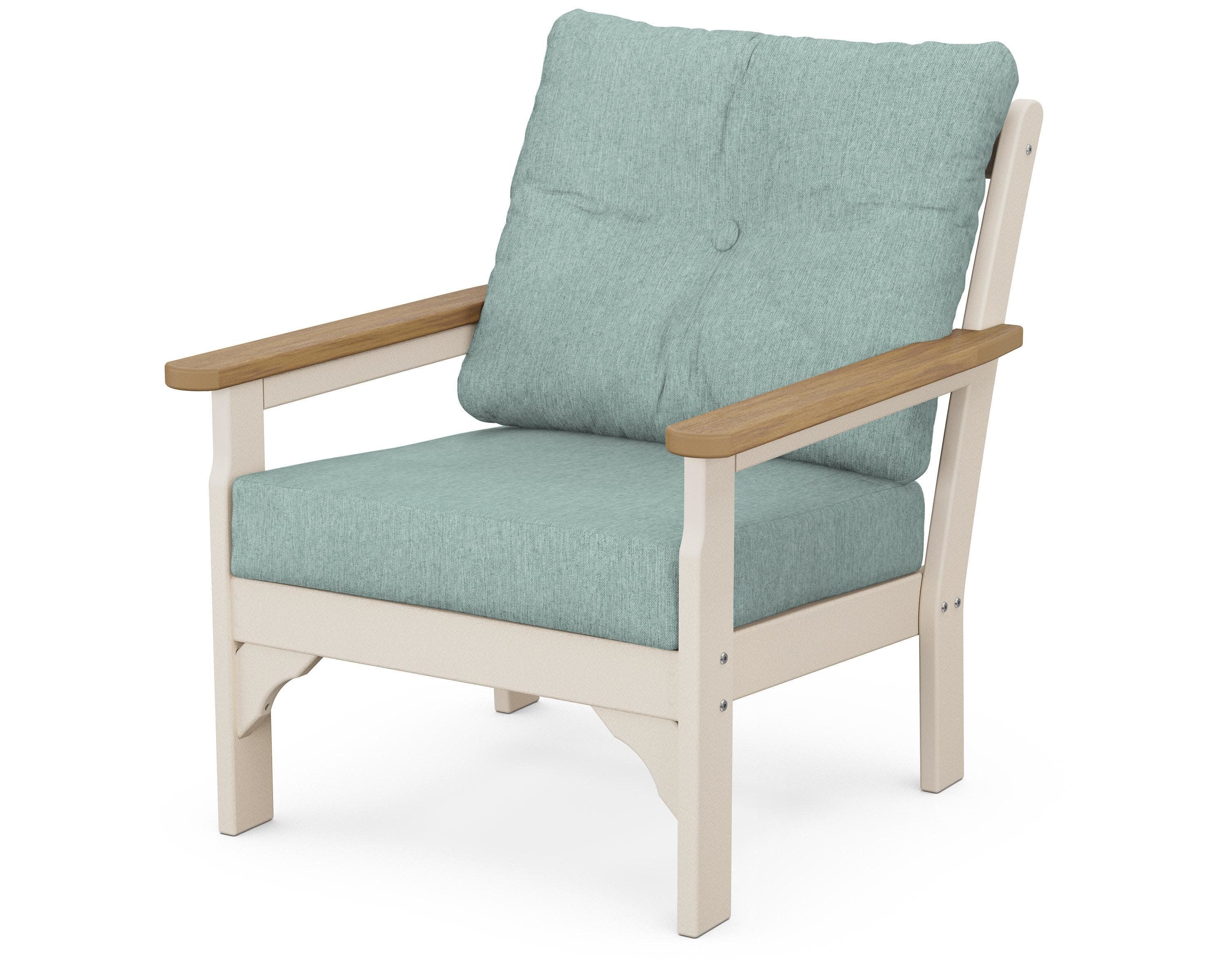 Vineyard Deep Seating Chair in Sand / Natural / Glacier Spa