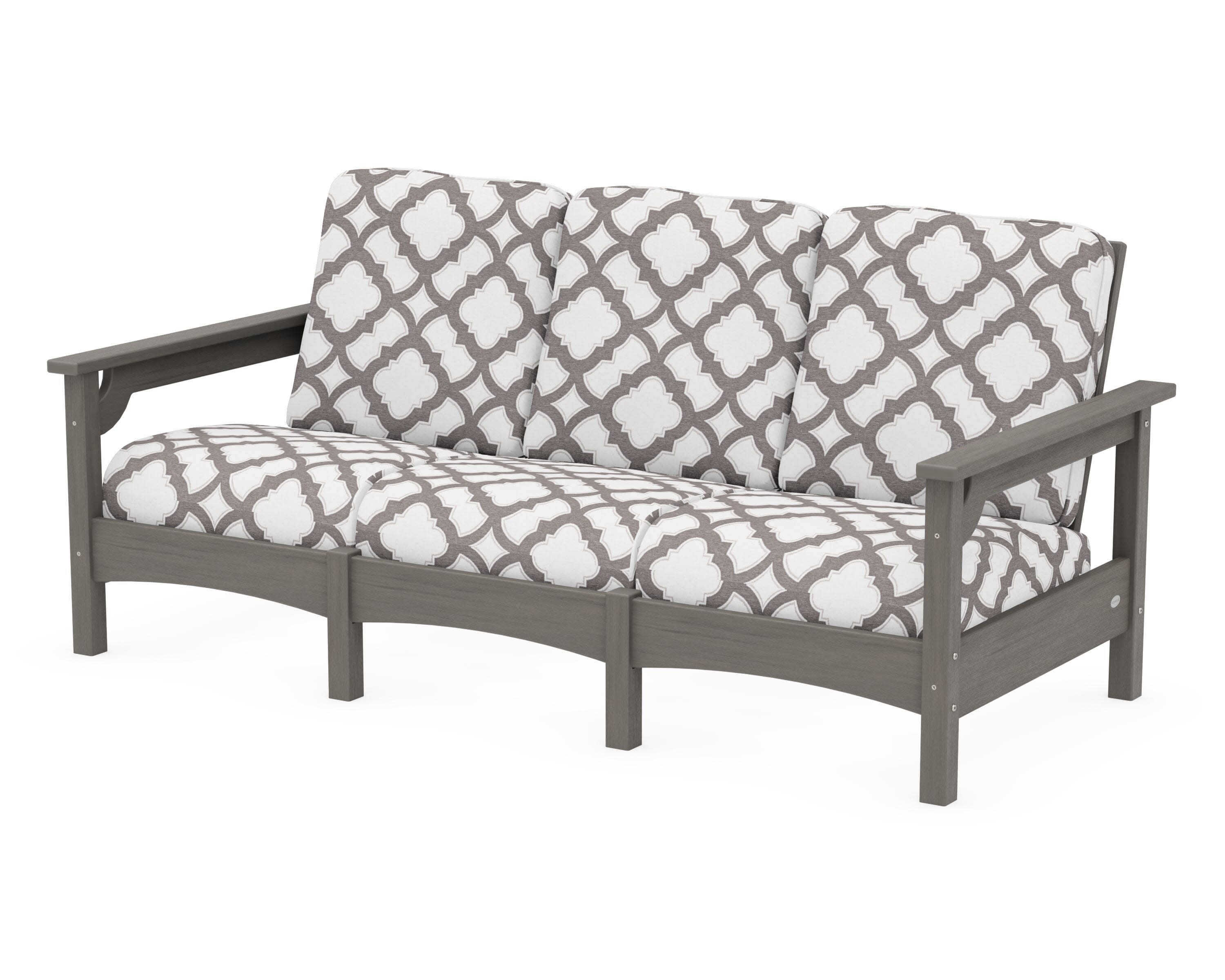 Club Sofa in Driftwood / Trellis Grey Mist