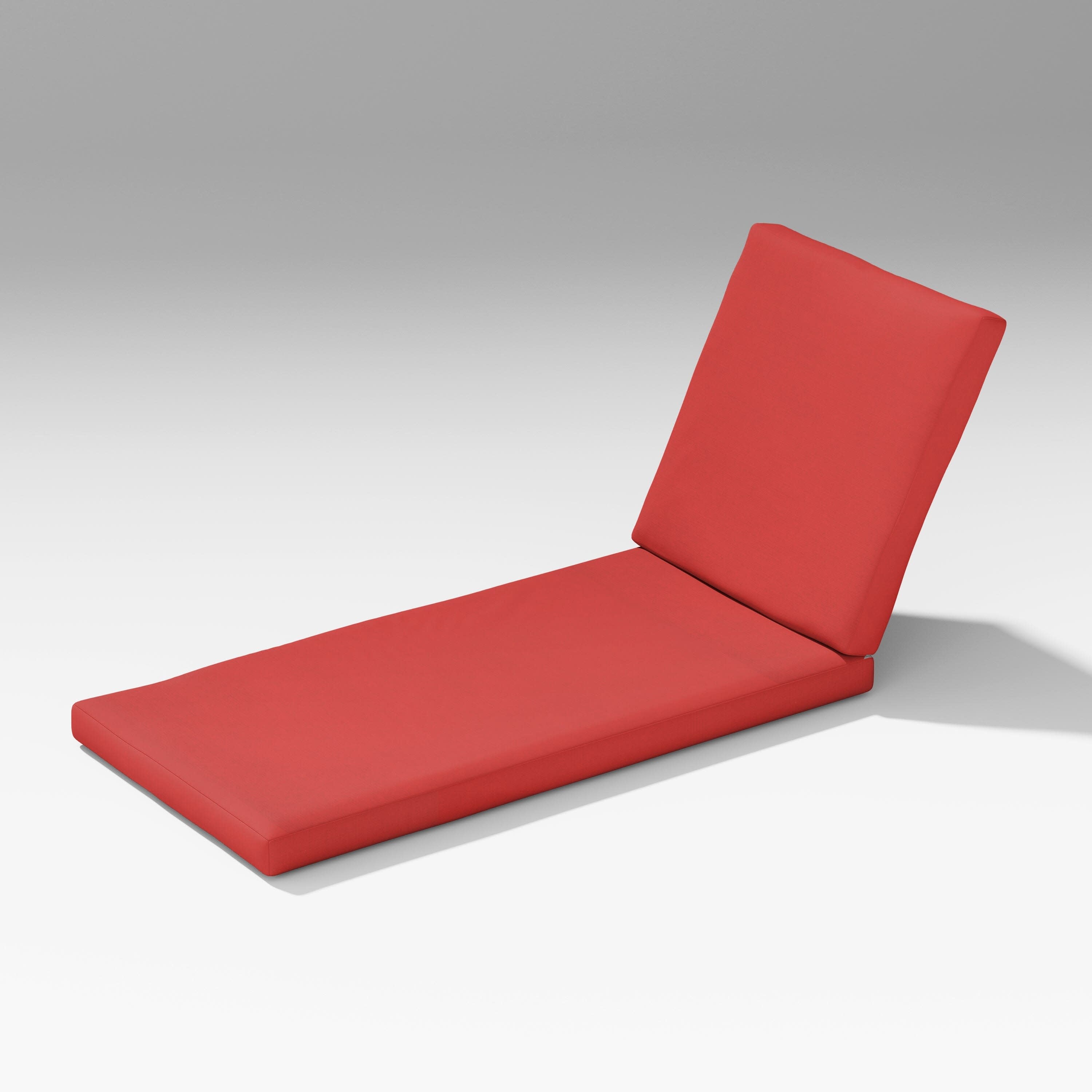 Elevate Chaise Lounge Cushion in Crimson Linen