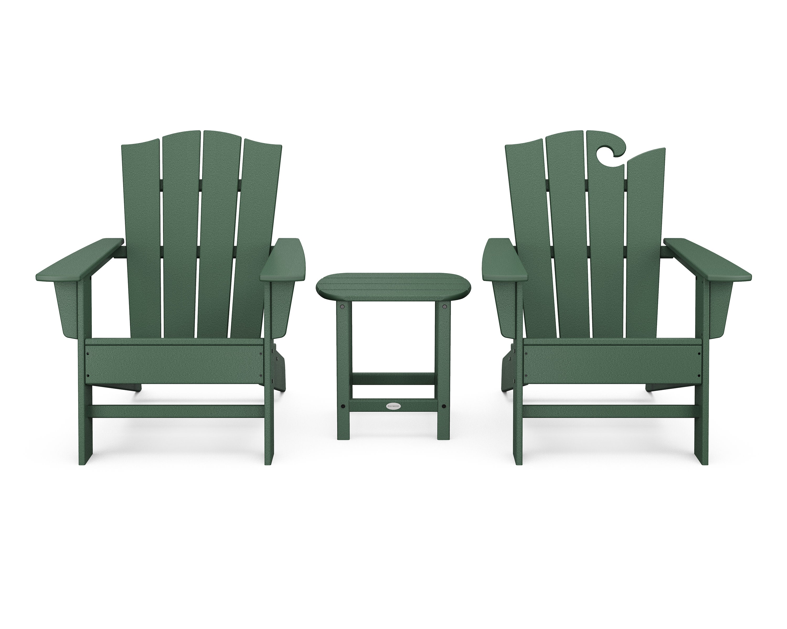 Wave Collection 3-Piece Set in Green