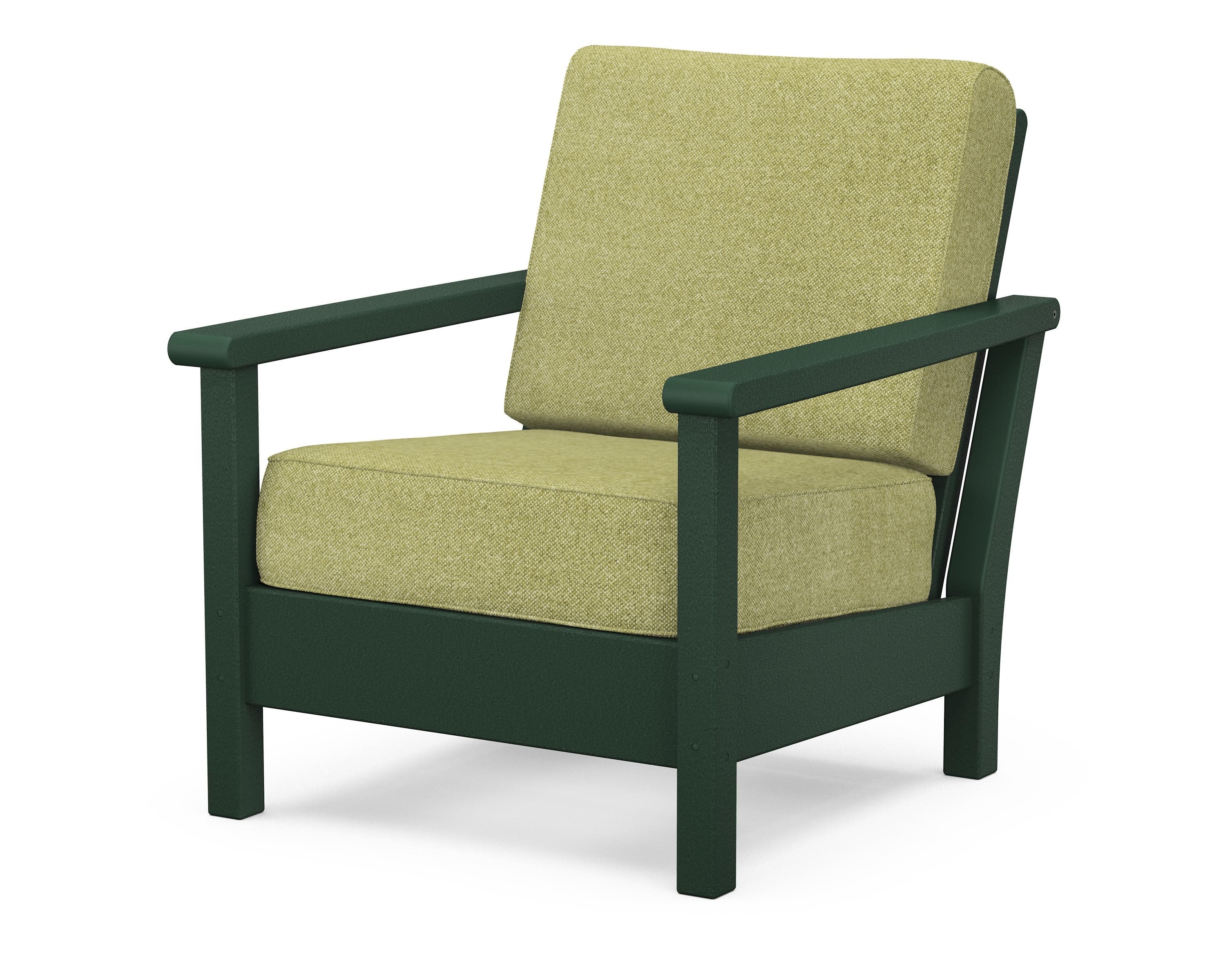 Harbour Deep Seating Chair in Green / Chartreuse Boucle