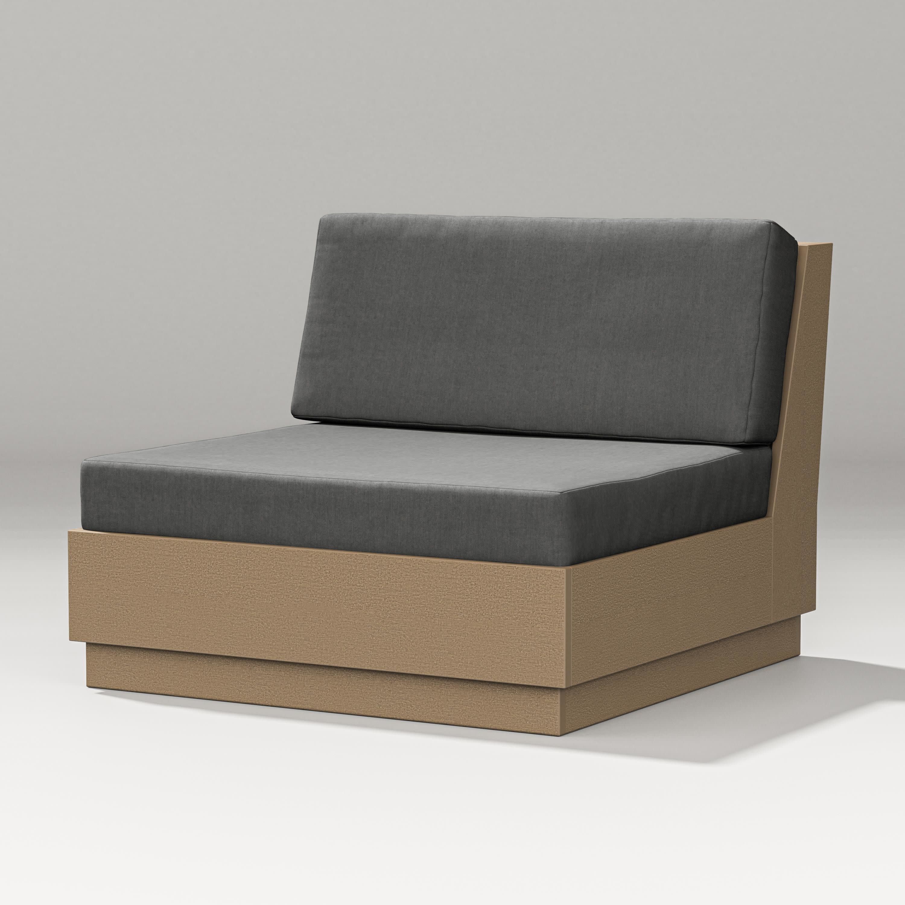Elevate Modular Armless Chair in Vintage Sahara / Spectrum Carbon