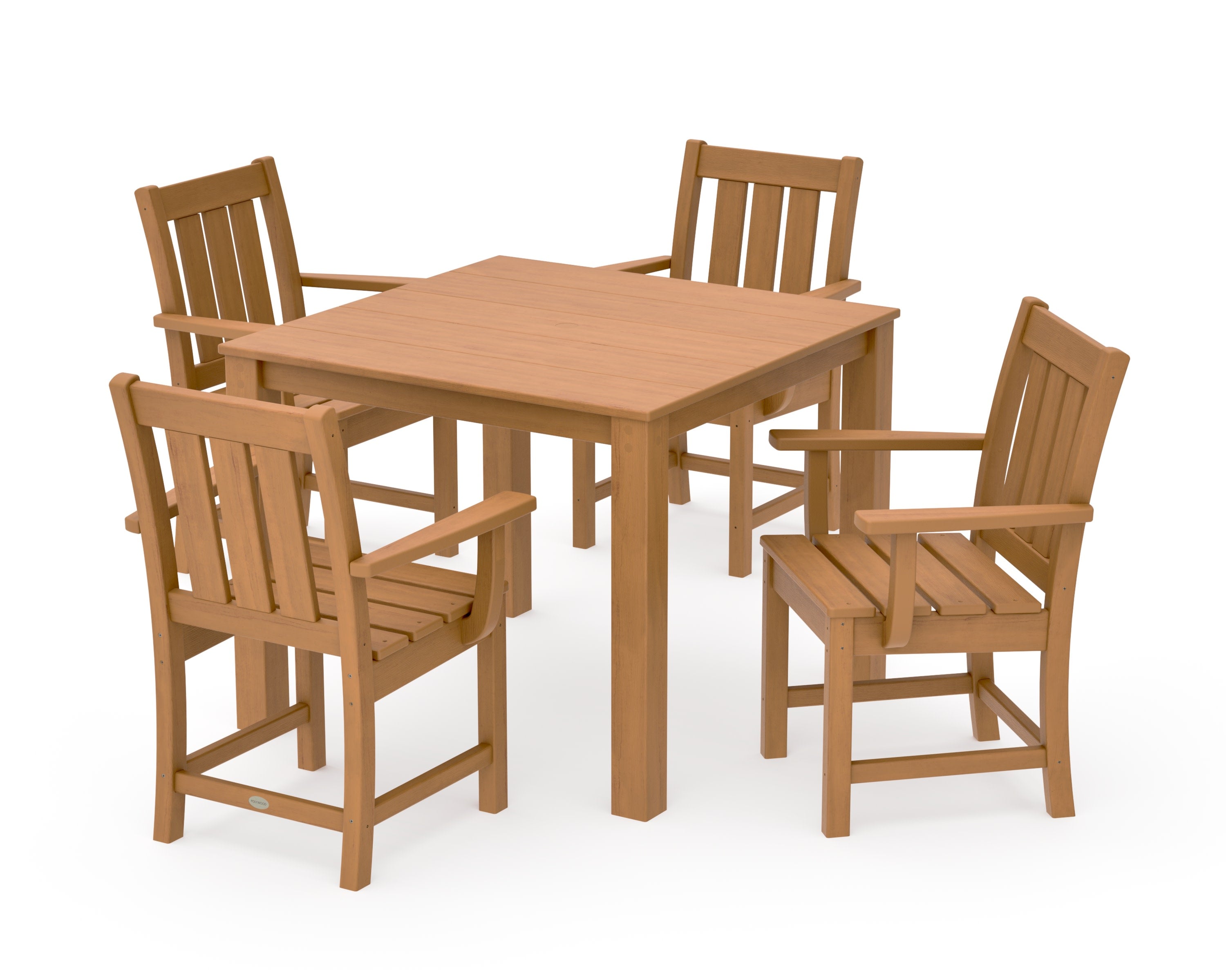Oxford 5-Piece Parsons Dining Set in Natural