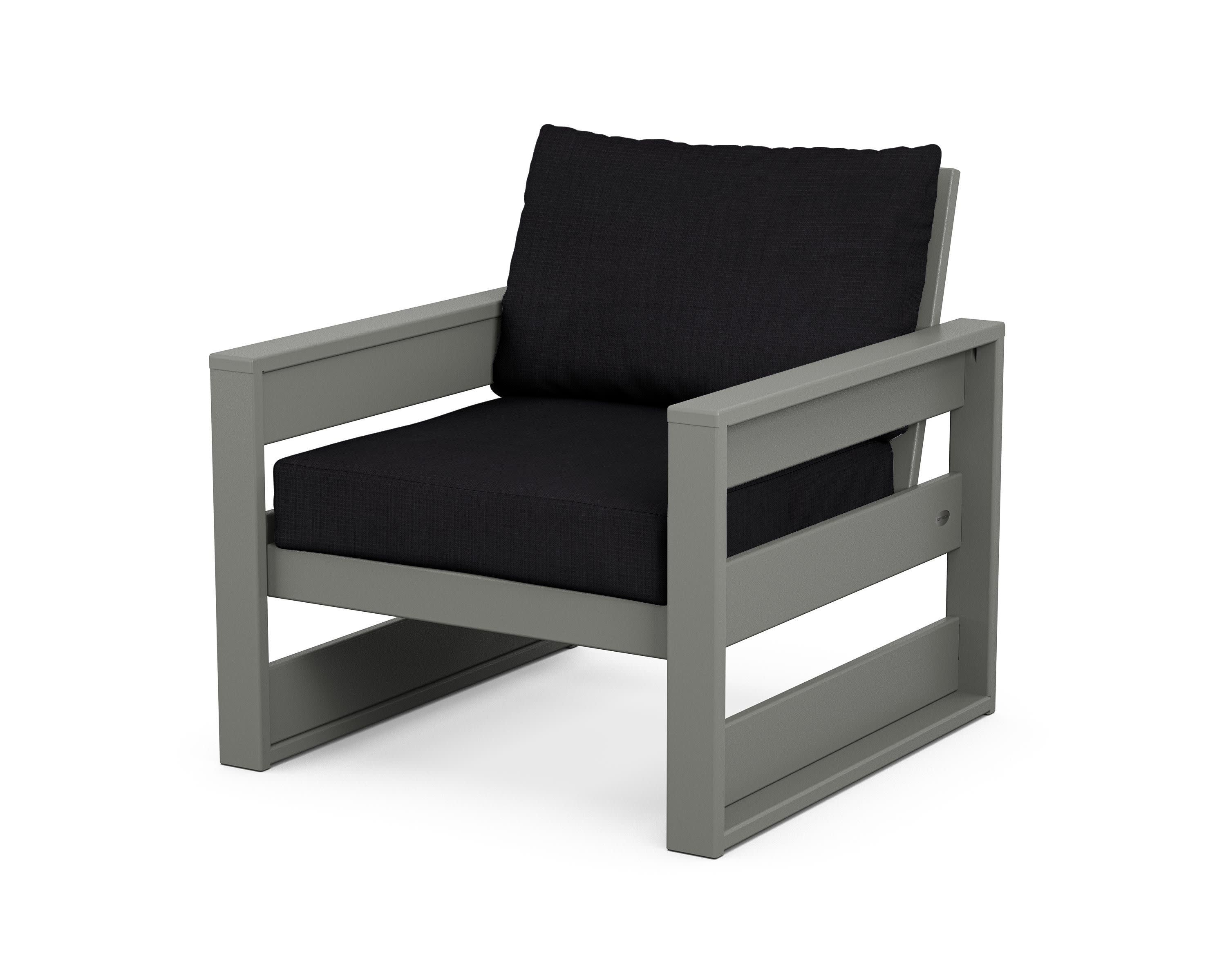 Westport Club Chair in Slate Grey / Midnight Linen