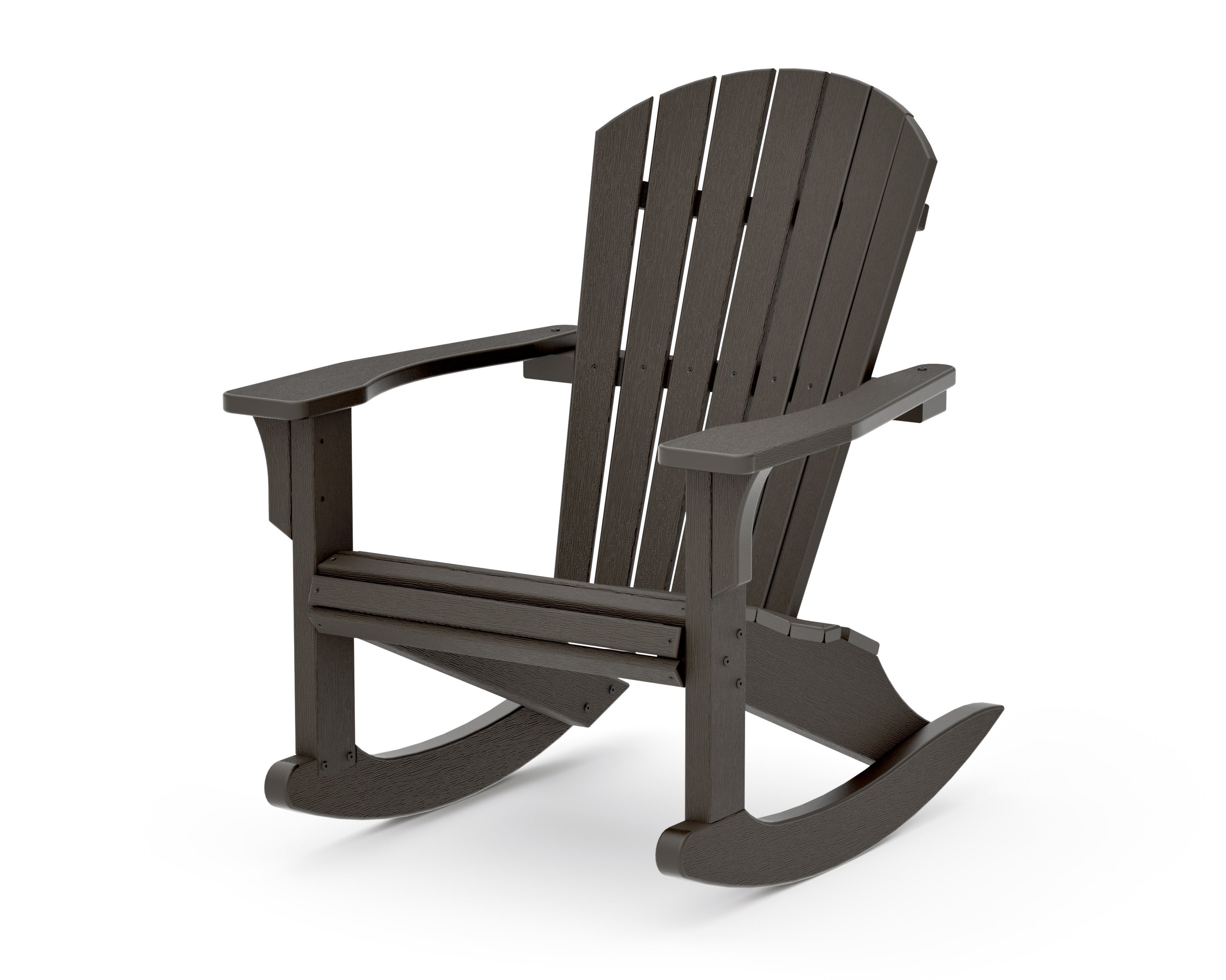 Seashell Rocking Chair in Vintage Coffee