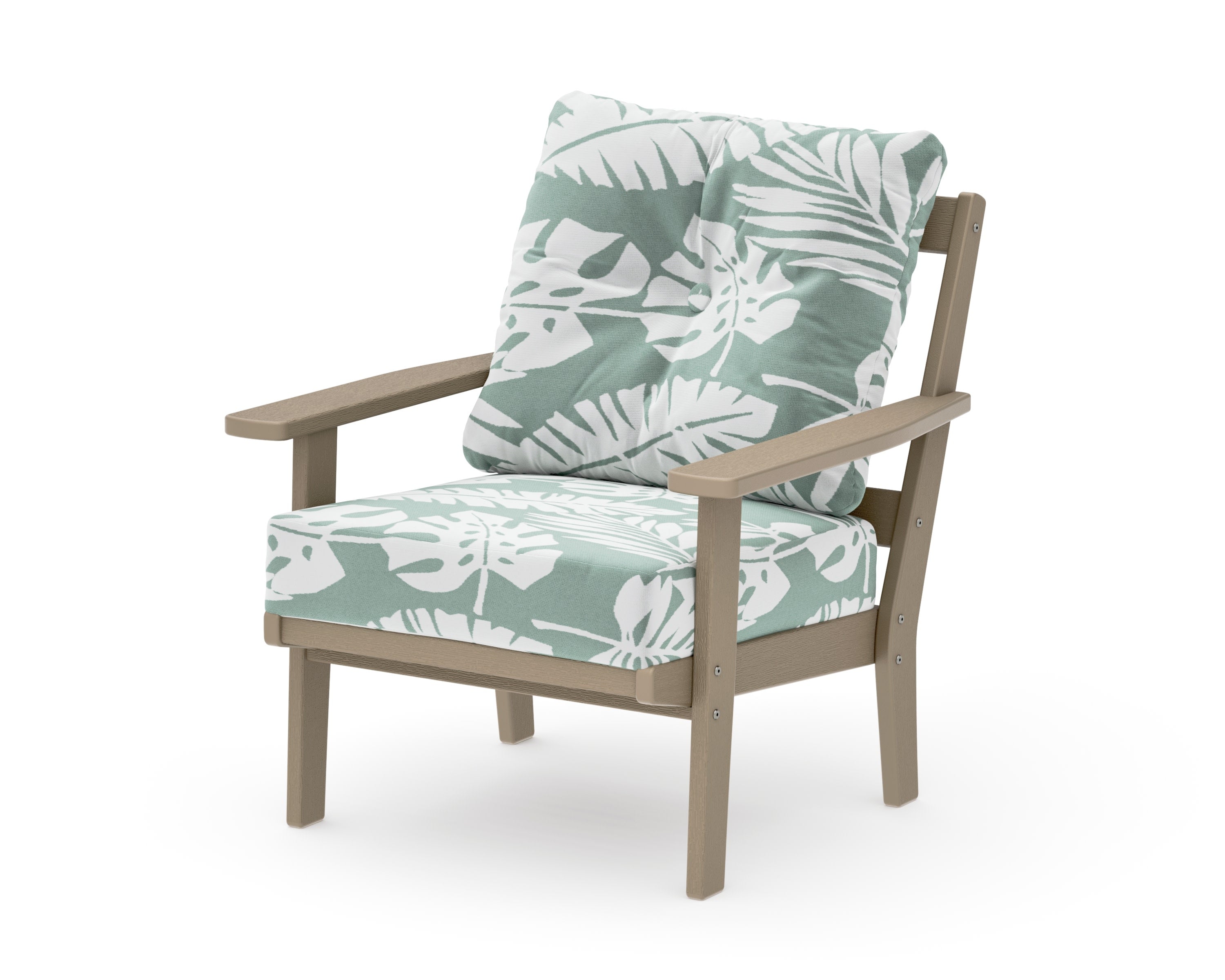 Oxford Deep Seating Chair in Vintage Sahara / Leaf Glacier Spa