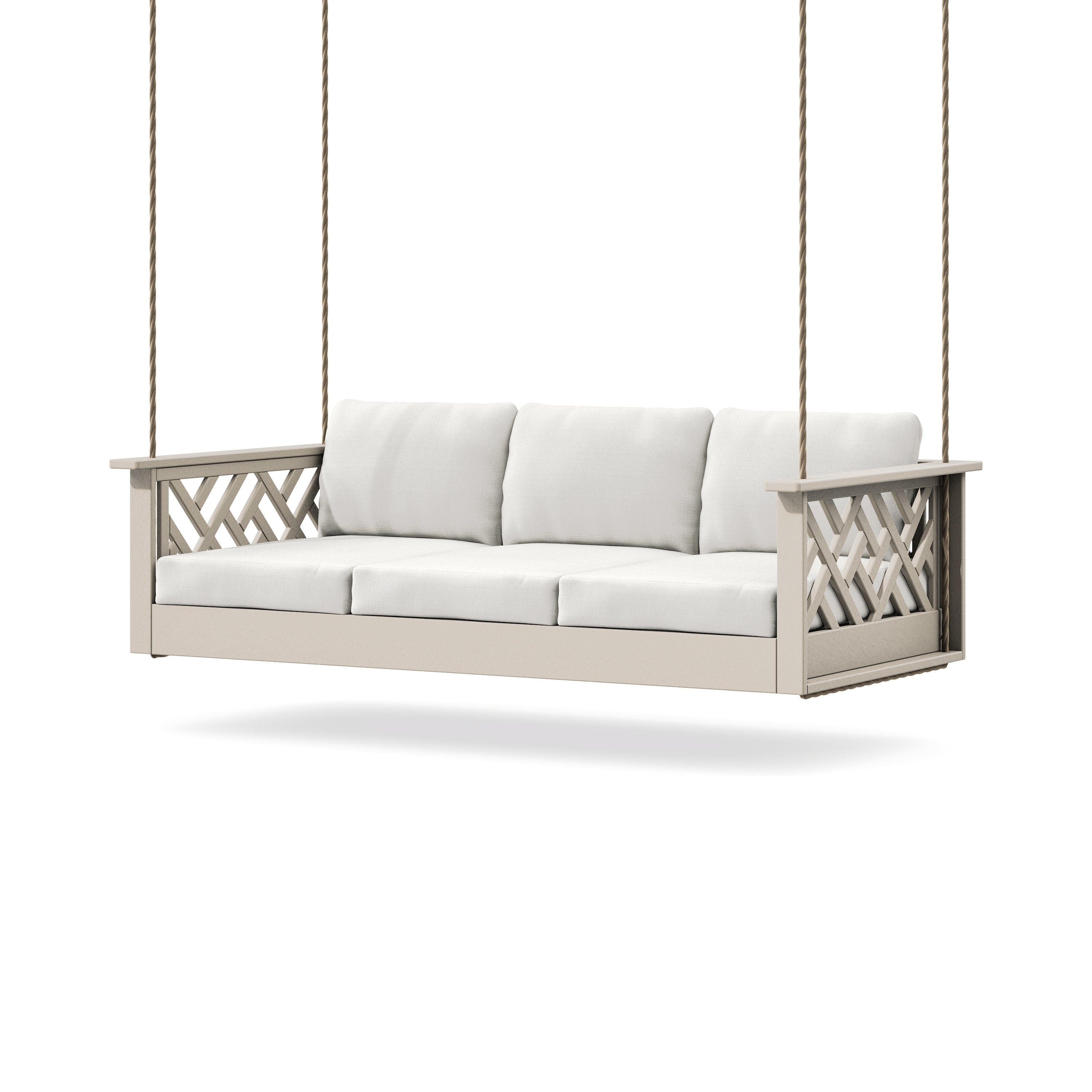 Chippendale Daybed Swing in Sand / Natural Linen