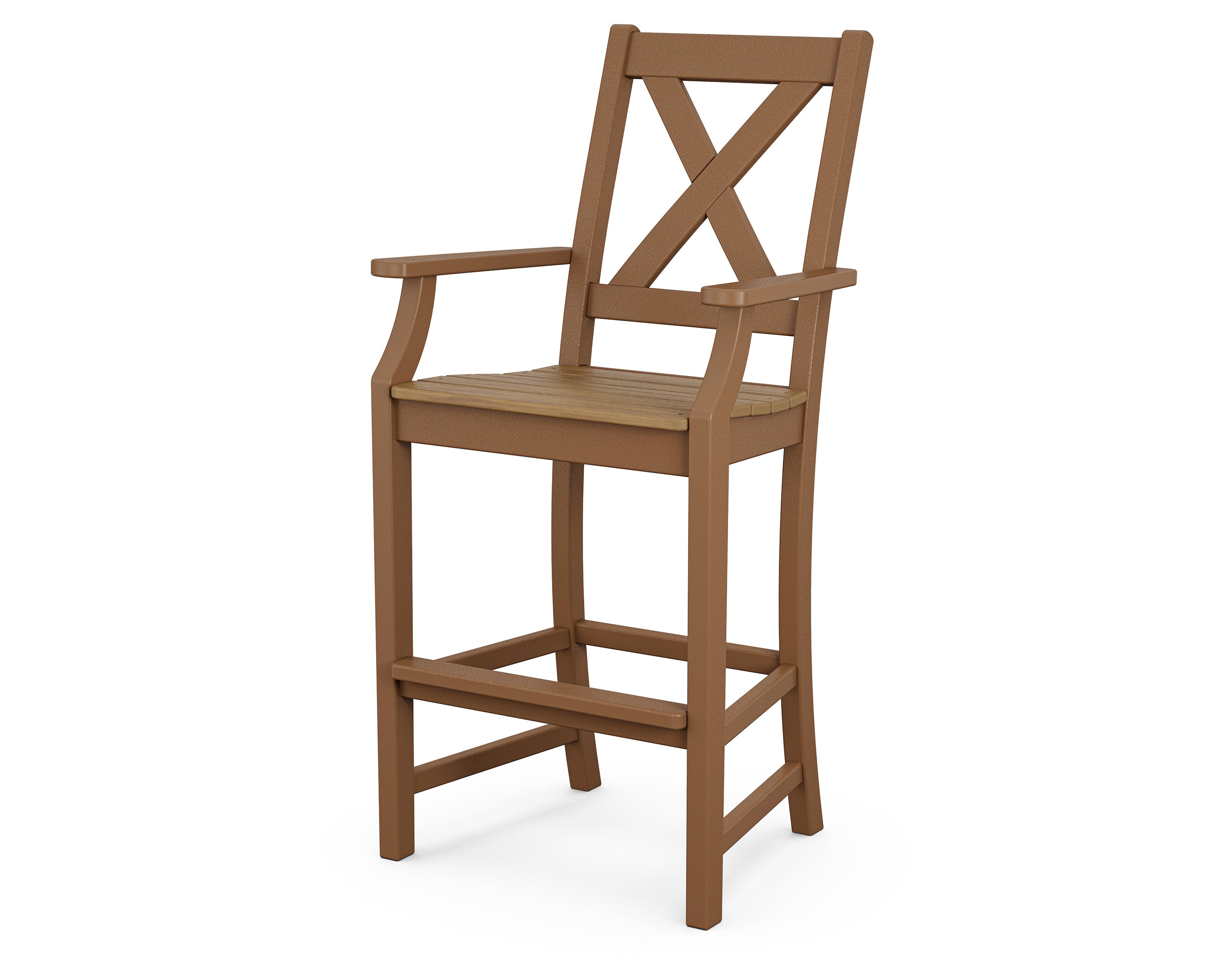 Braxton Bar Arm Chair in Teak / Natural