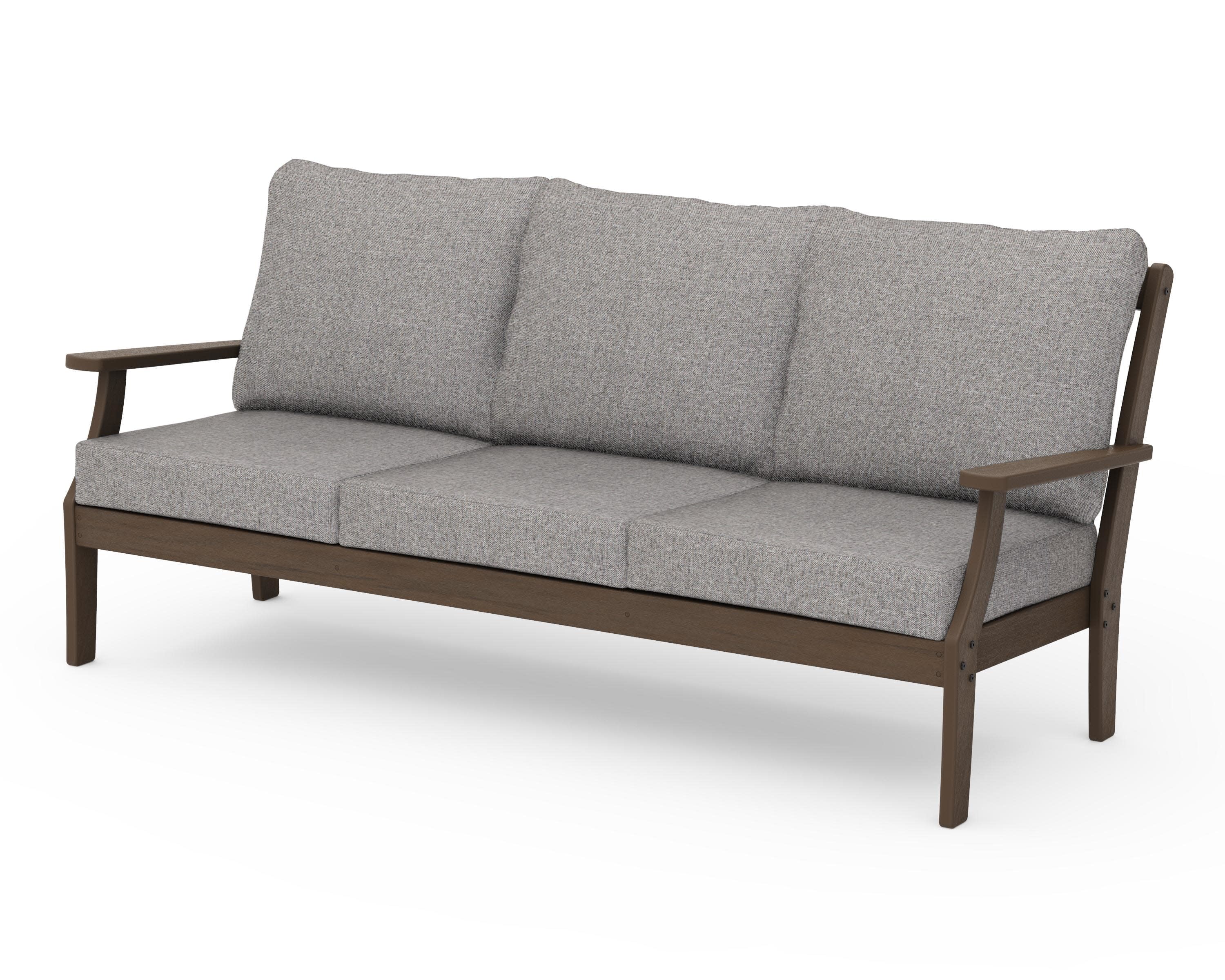 Braxton Deep Seating Sofa in Kona / Grey Mist