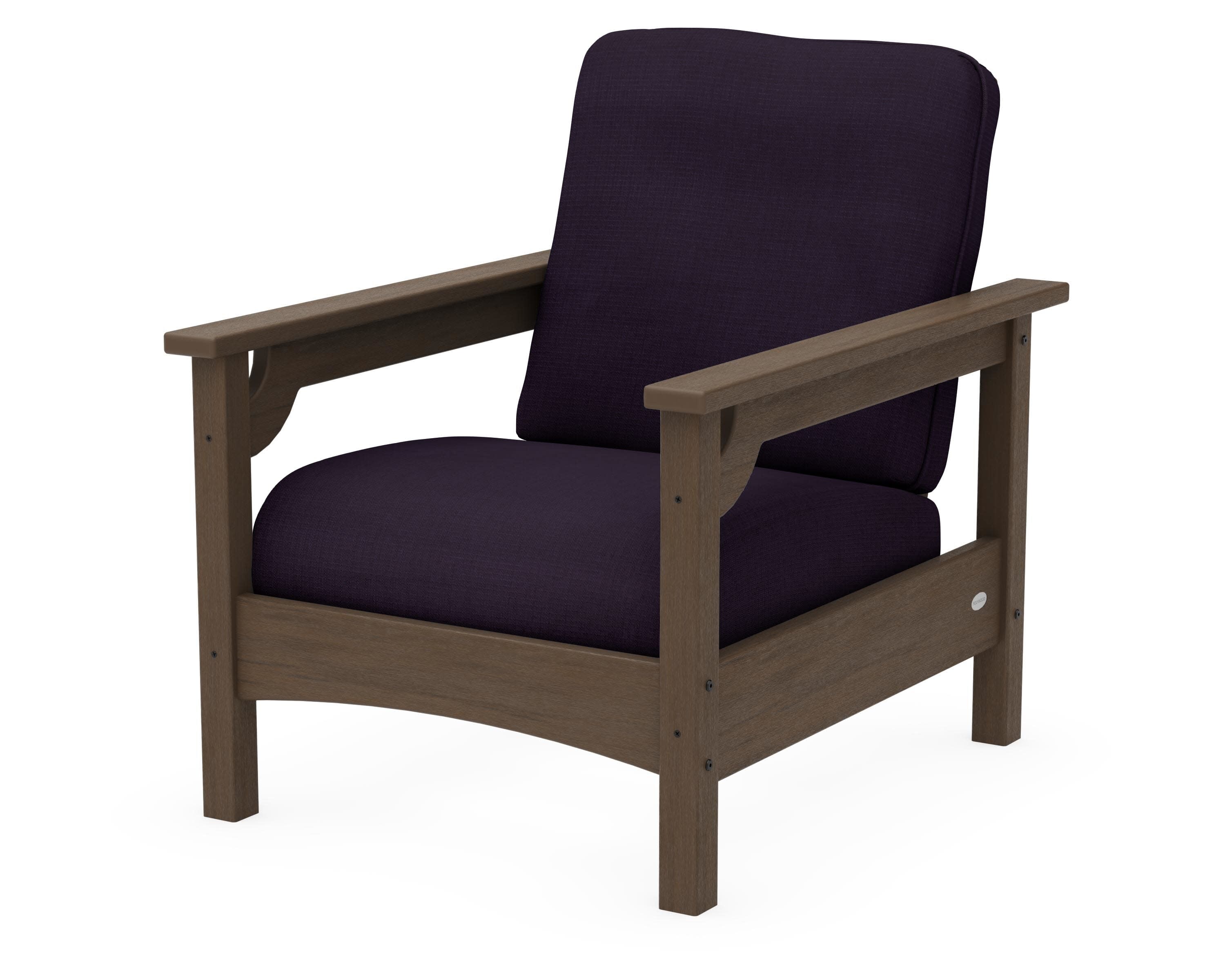 Club Chair in Kona / Navy Linen