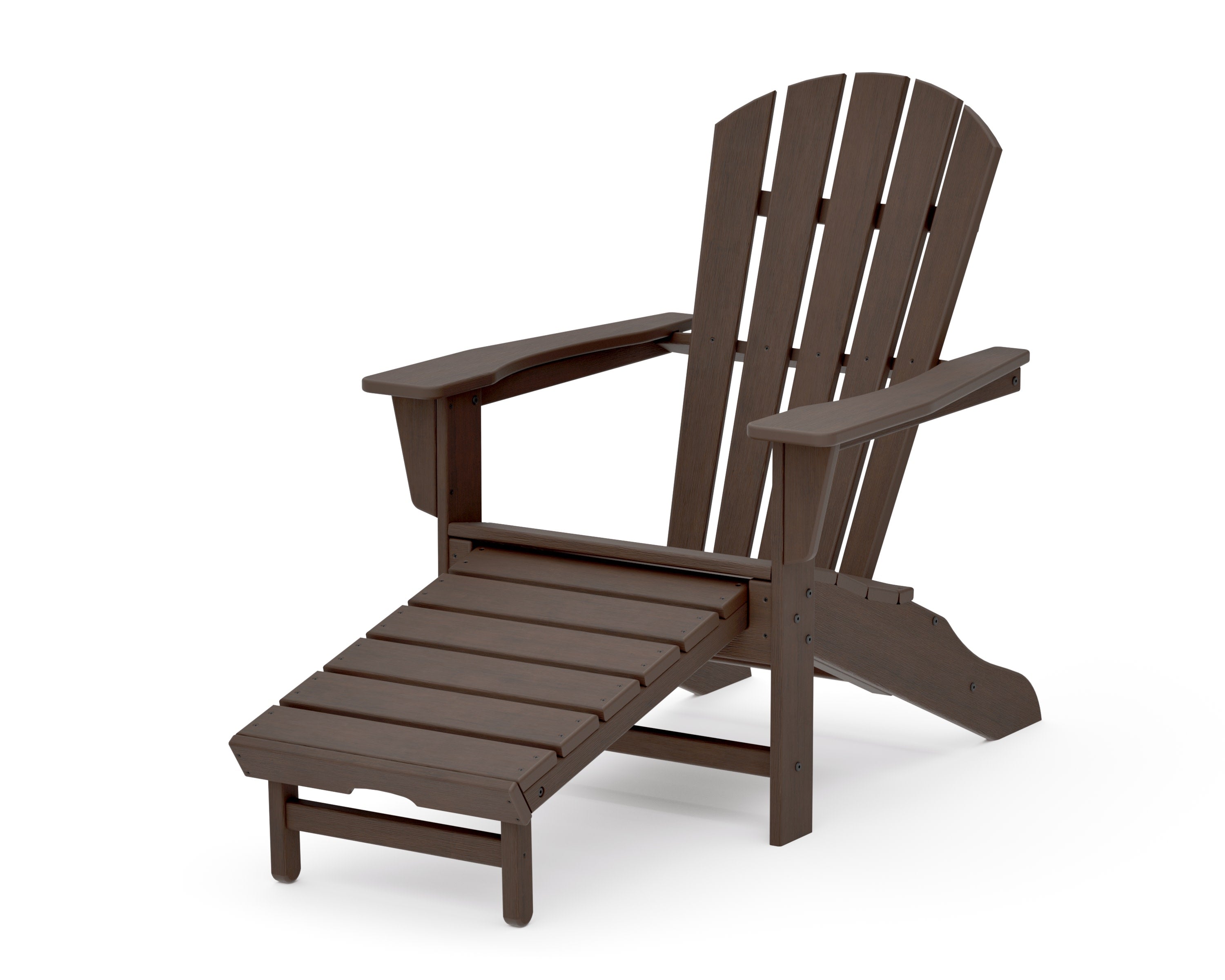 Palm Coast Ultimate Adirondack with Hideaway Ottoman in Kona