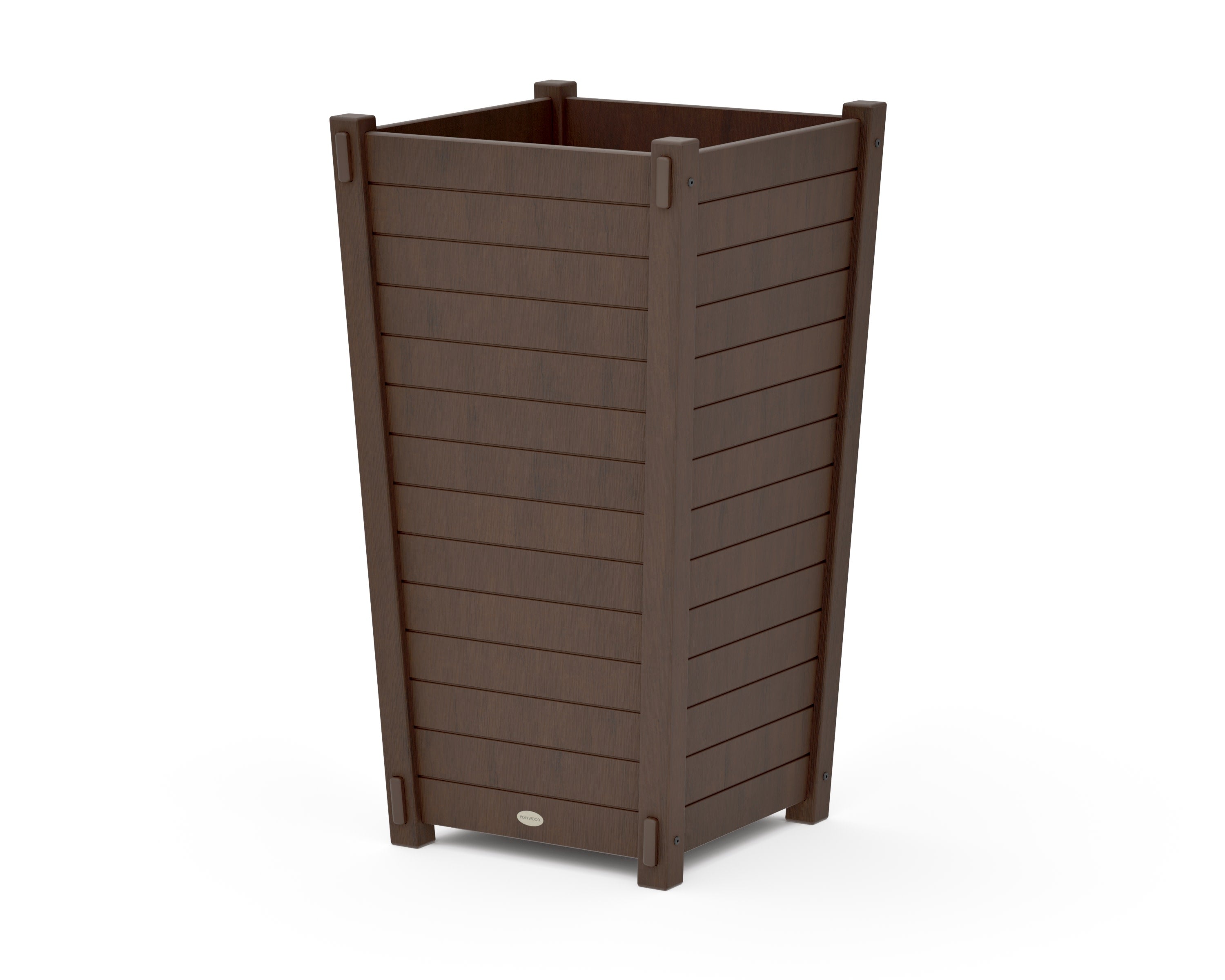 Nautical Large Tapered Square Tall Planter Box in Kona