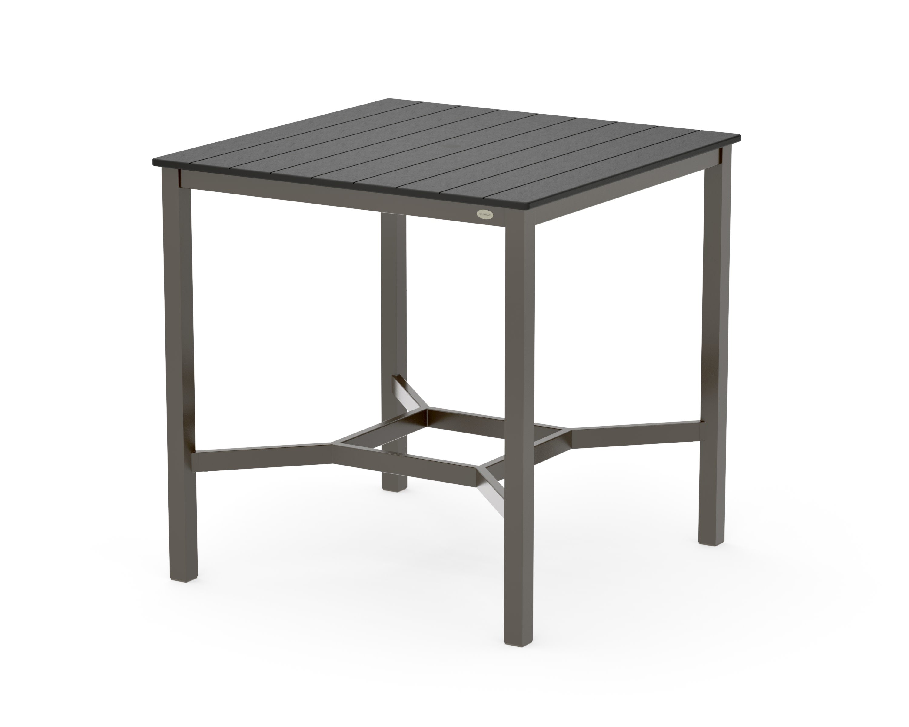 Main Street 42 x 42 Bar Table in Bronze / Black