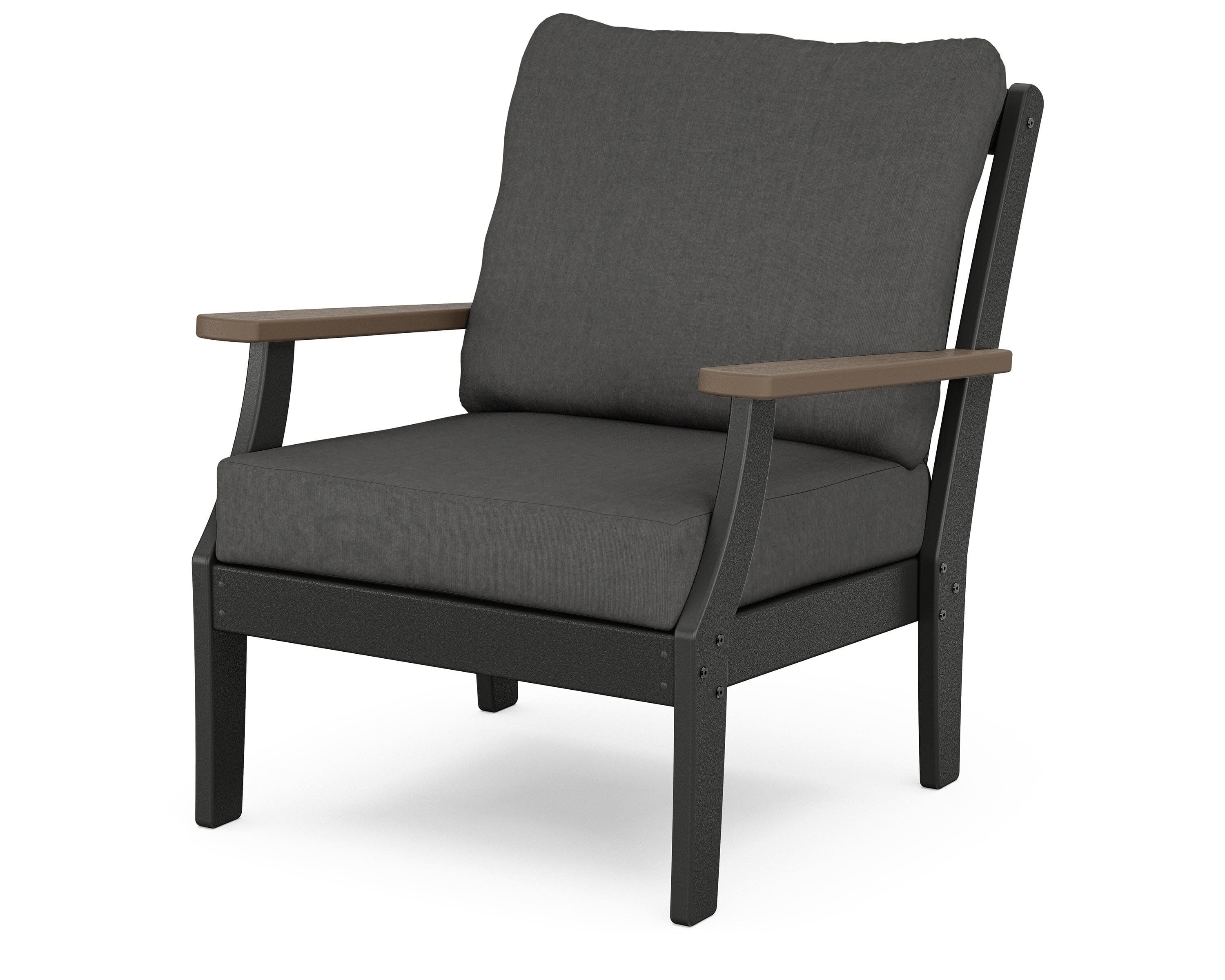 Braxton Deep Seating Chair in Black / Kona / Spectrum Carbon