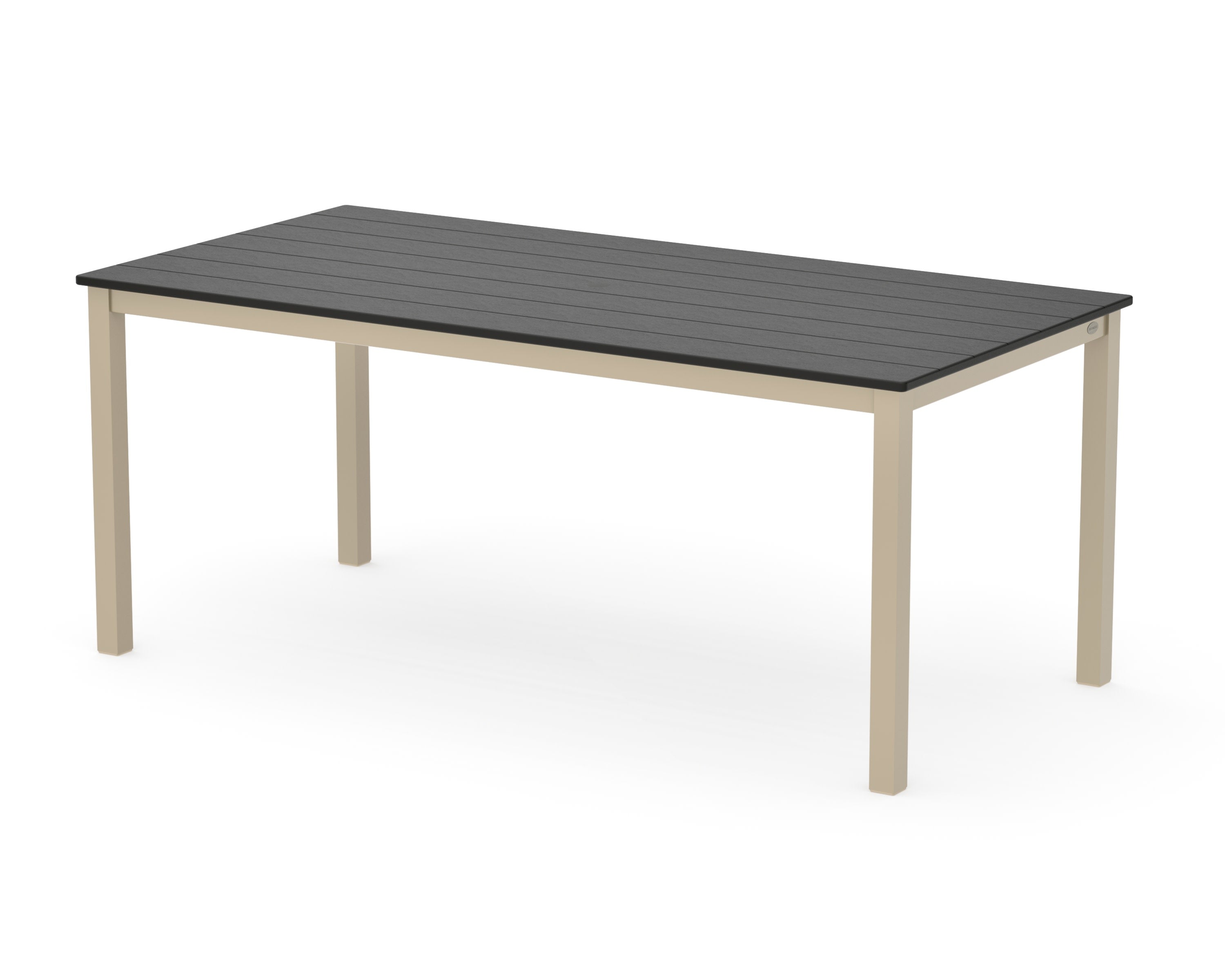 Main Street 36" x 72" Dining Table in Sand / Black