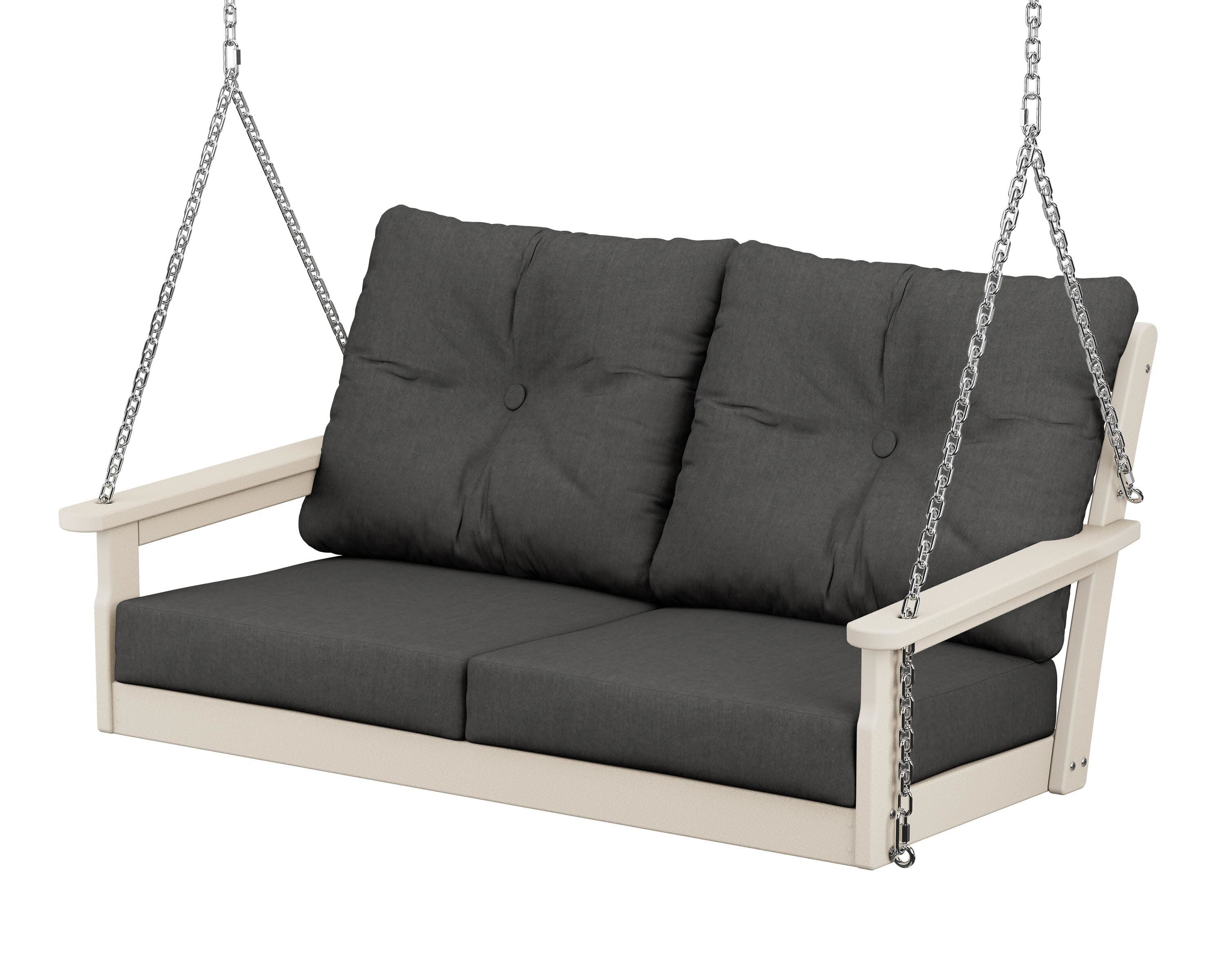 Vineyard Deep Seating Swing in Sand / Spectrum Carbon