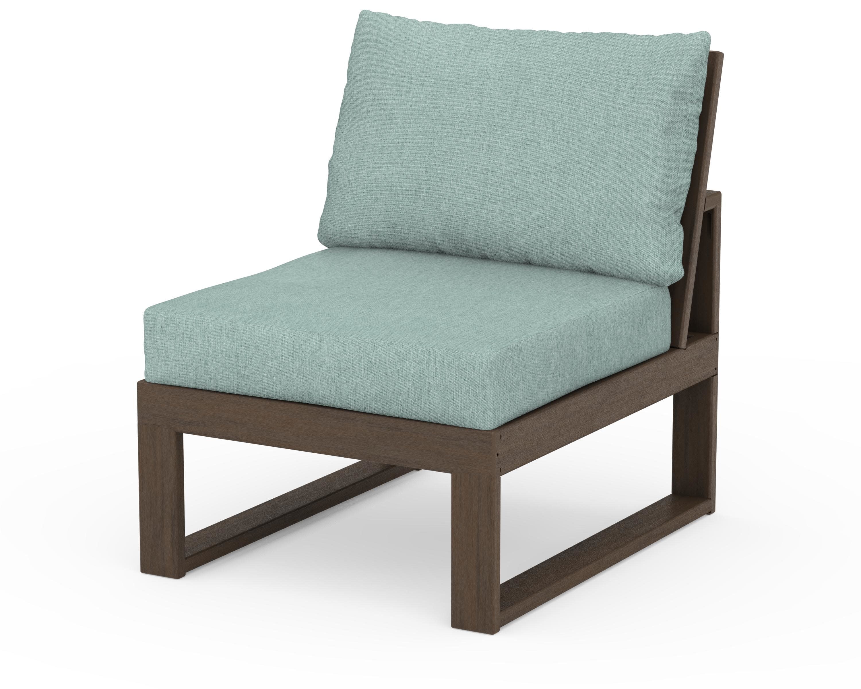 Modular Armless Chair in Kona / Glacier Spa