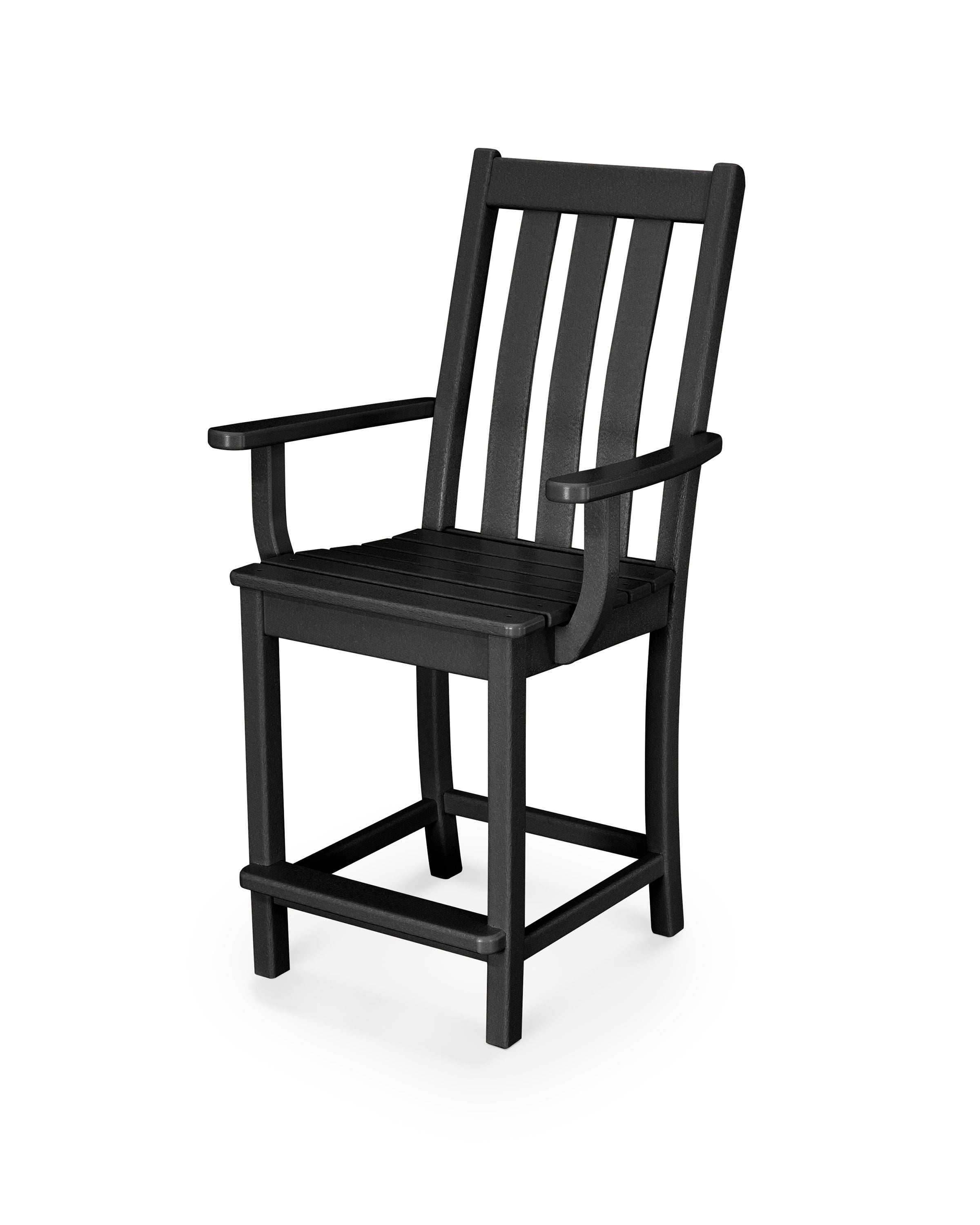 Vineyard Counter Arm Chair in Black