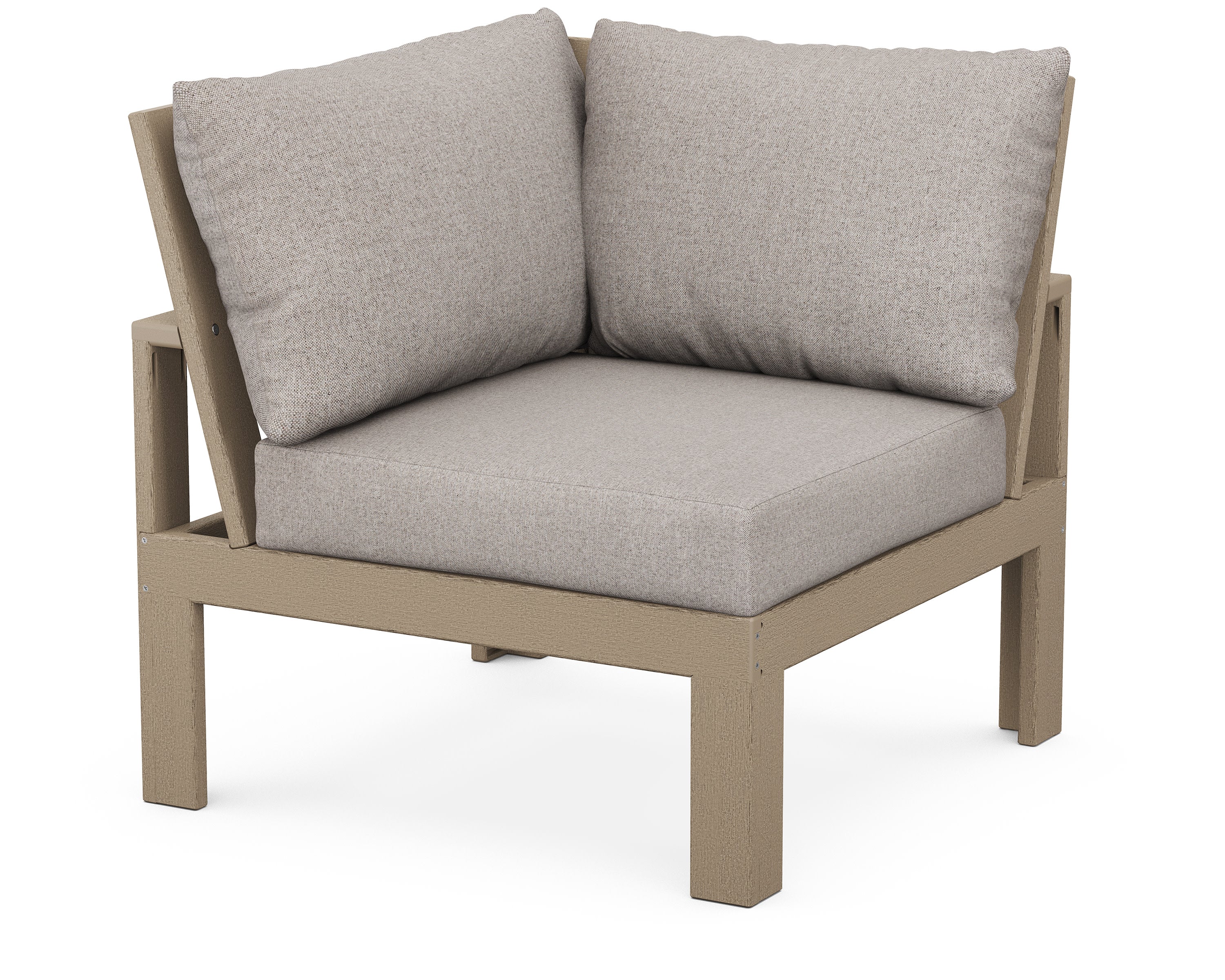 Modular Corner Chair in Vintage Sahara / Weathered Tweed