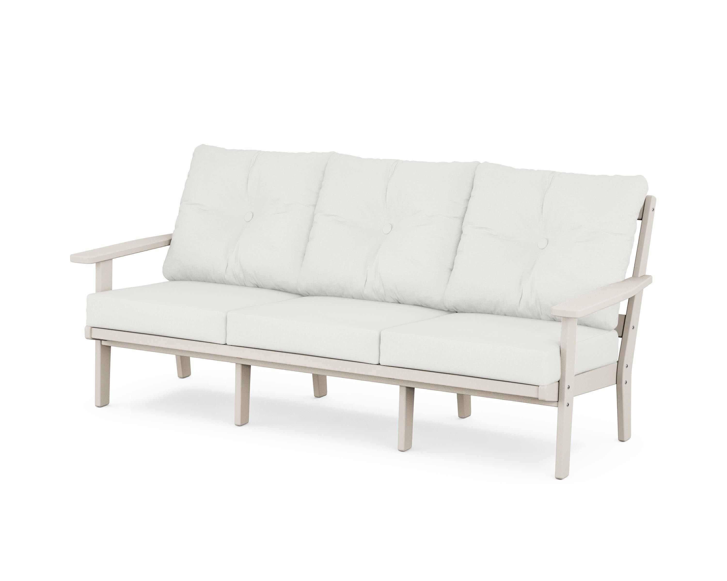 Oxford Deep Seating Sofa in Sand / Natural Linen