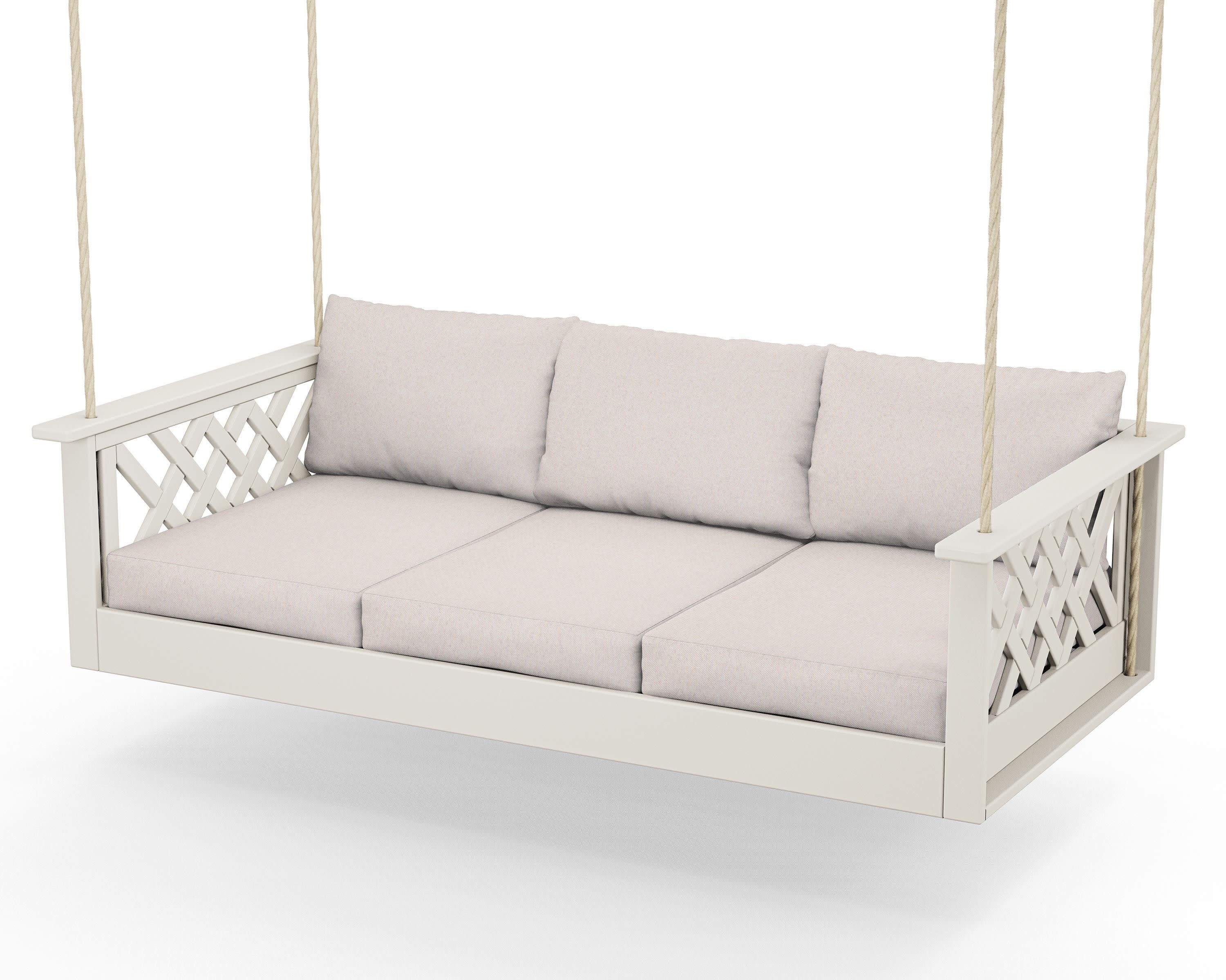 Wovendale Daybed Swing in Sand / Dune Burlap
