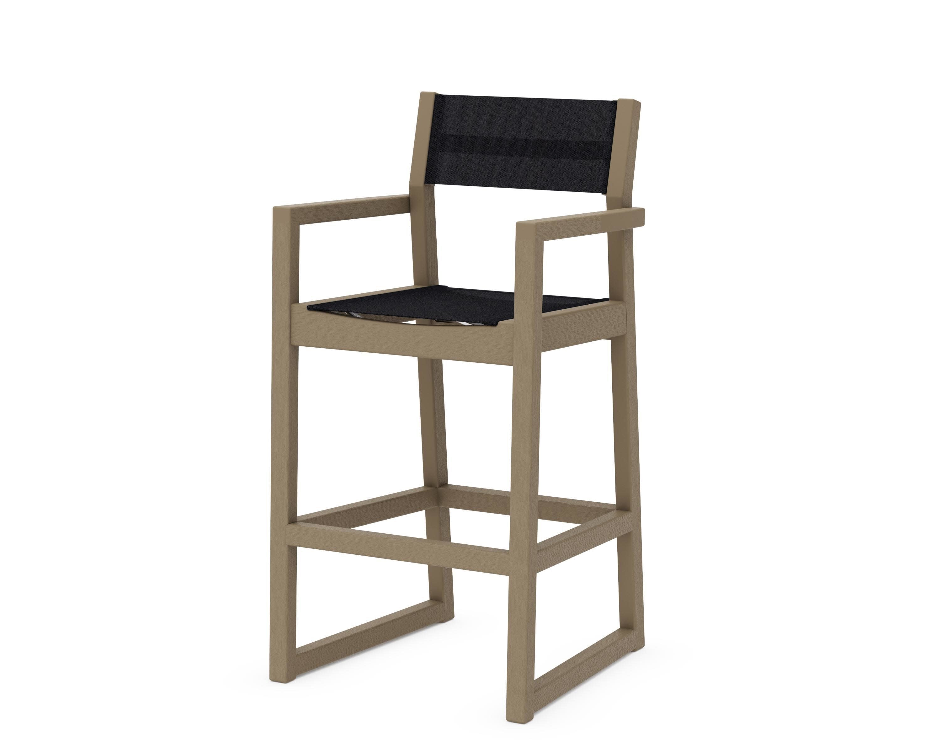 EDGE Sling Bar Arm Chair in Vintage Sahara / Black Sling