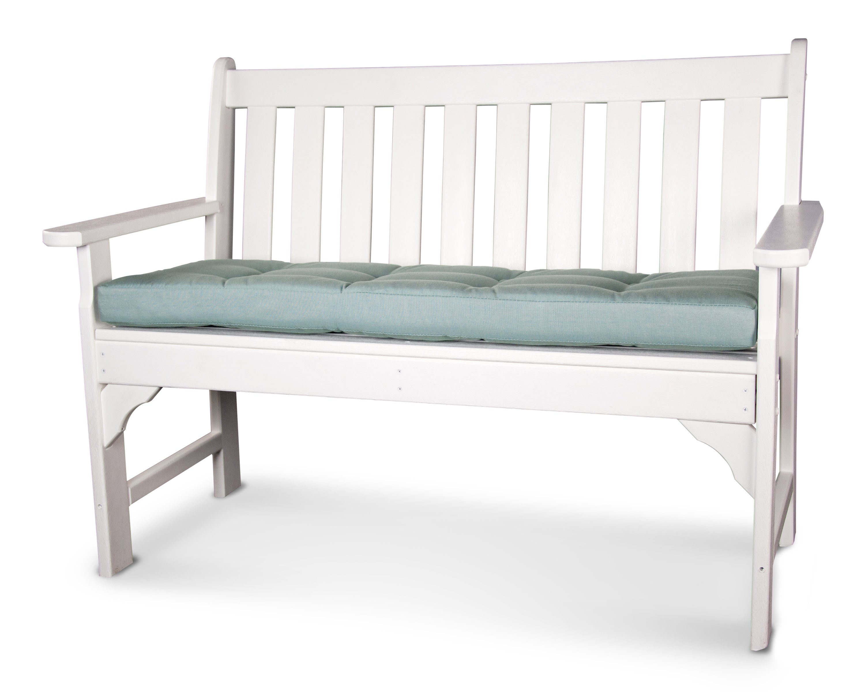 Ateeva Luxe 43" x 14" Outdoor Bench and Swing Cushion by POLYWOOD in Spa