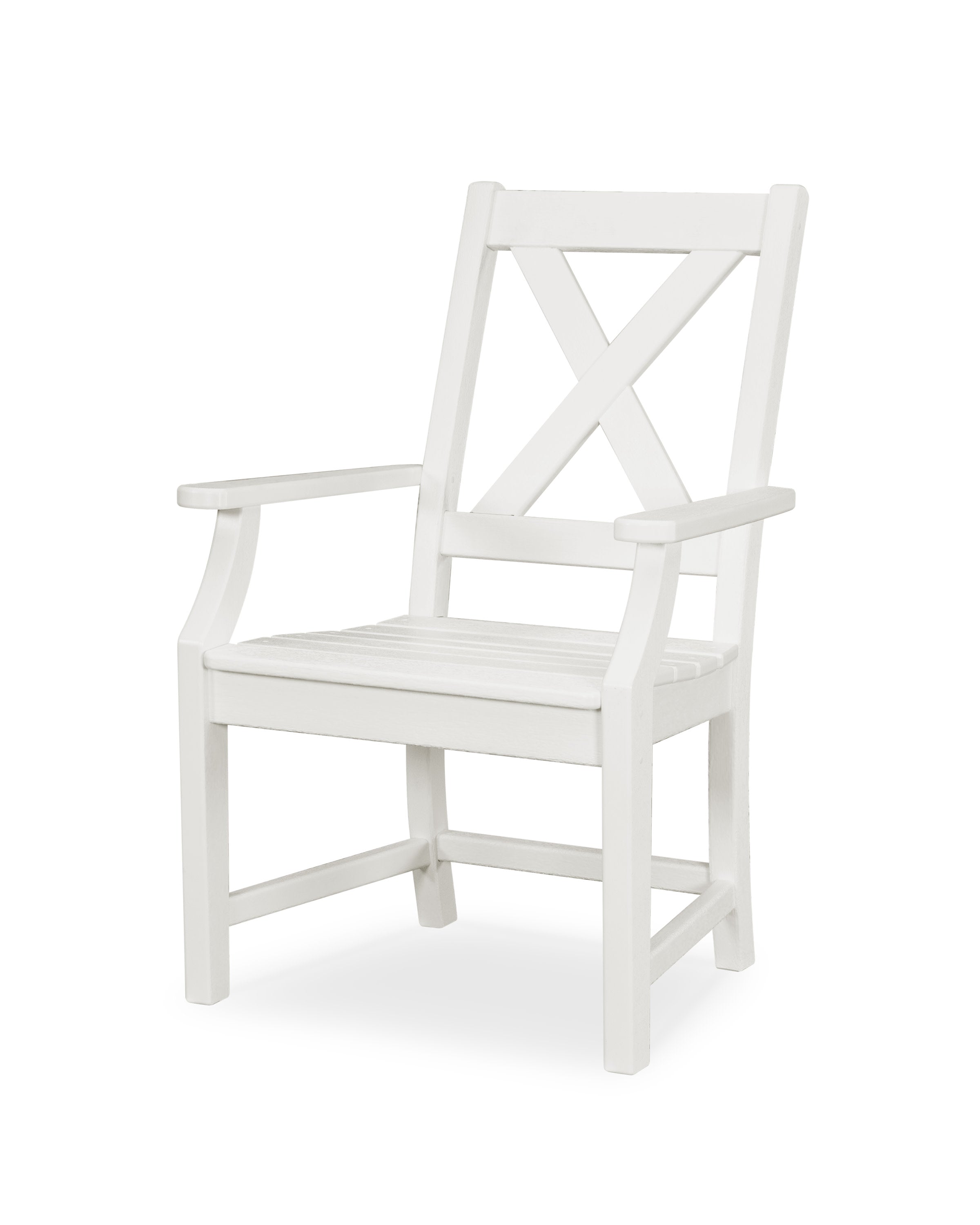 Braxton Dining Arm Chair in White