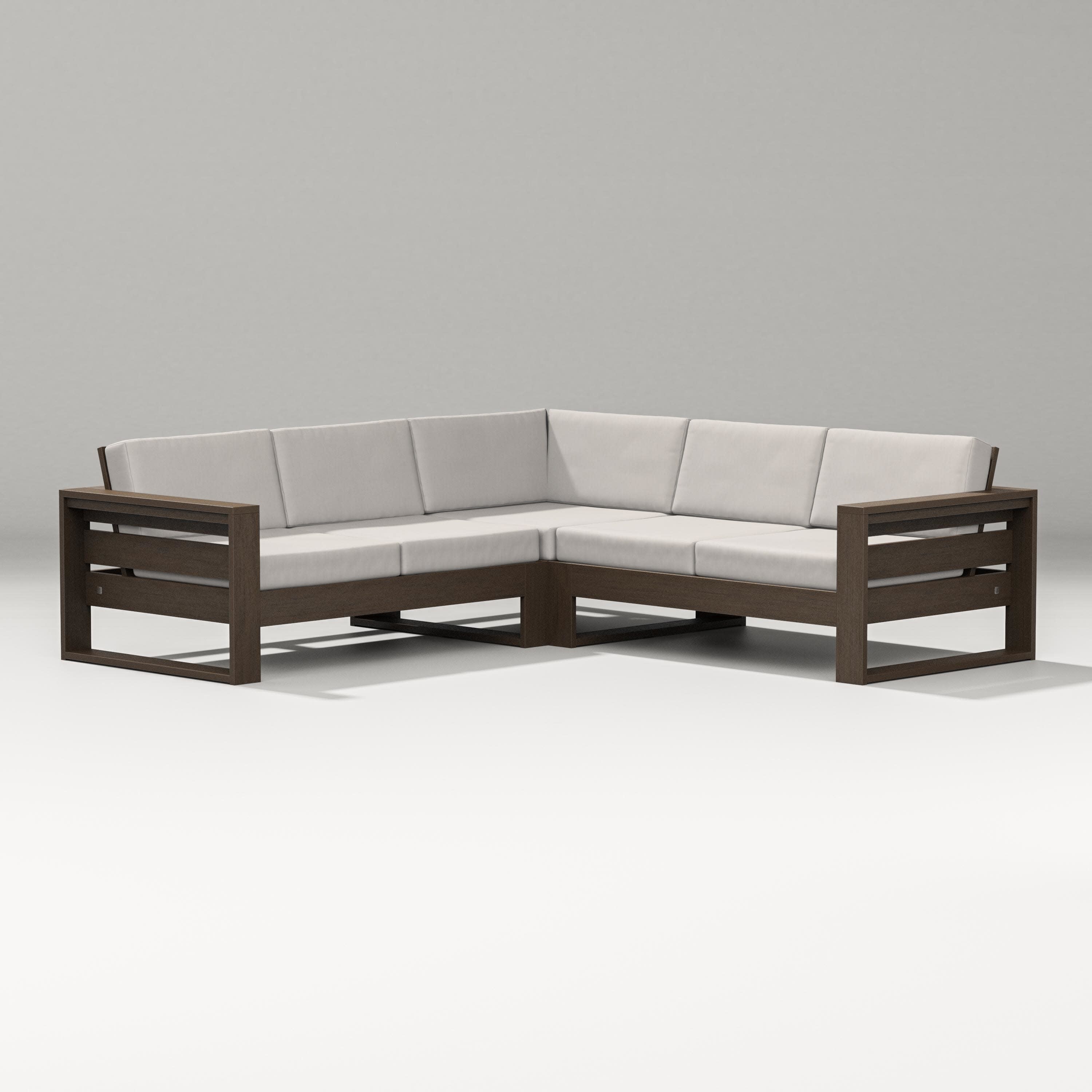 Latitude Corner Sectional in Kona / Cast Ash