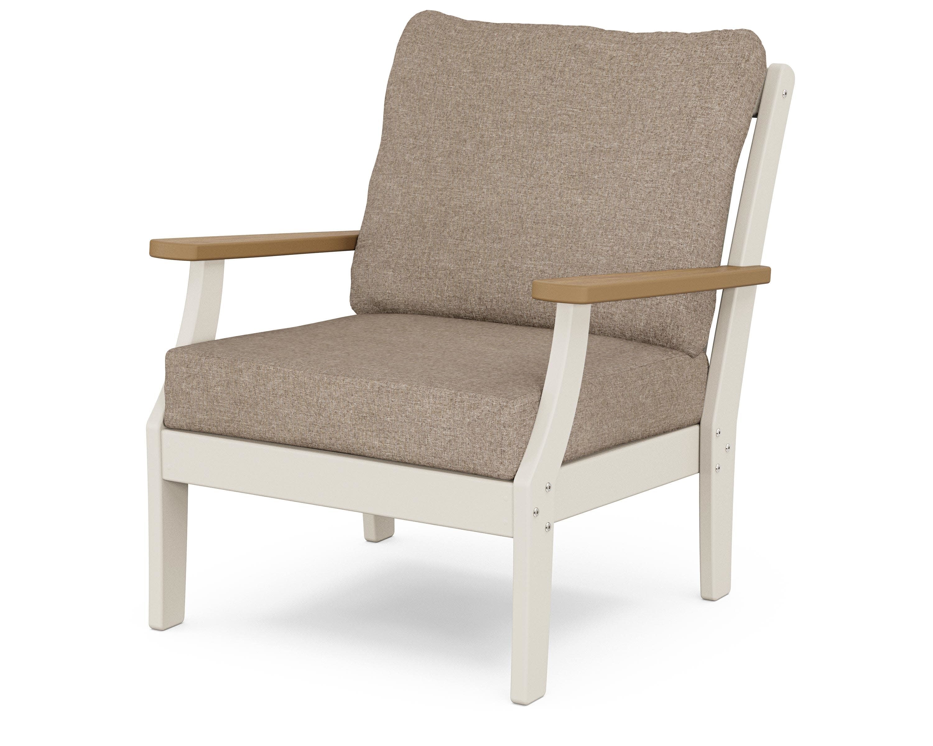 Braxton Deep Seating Chair in Sand / Natural / Spiced Burlap