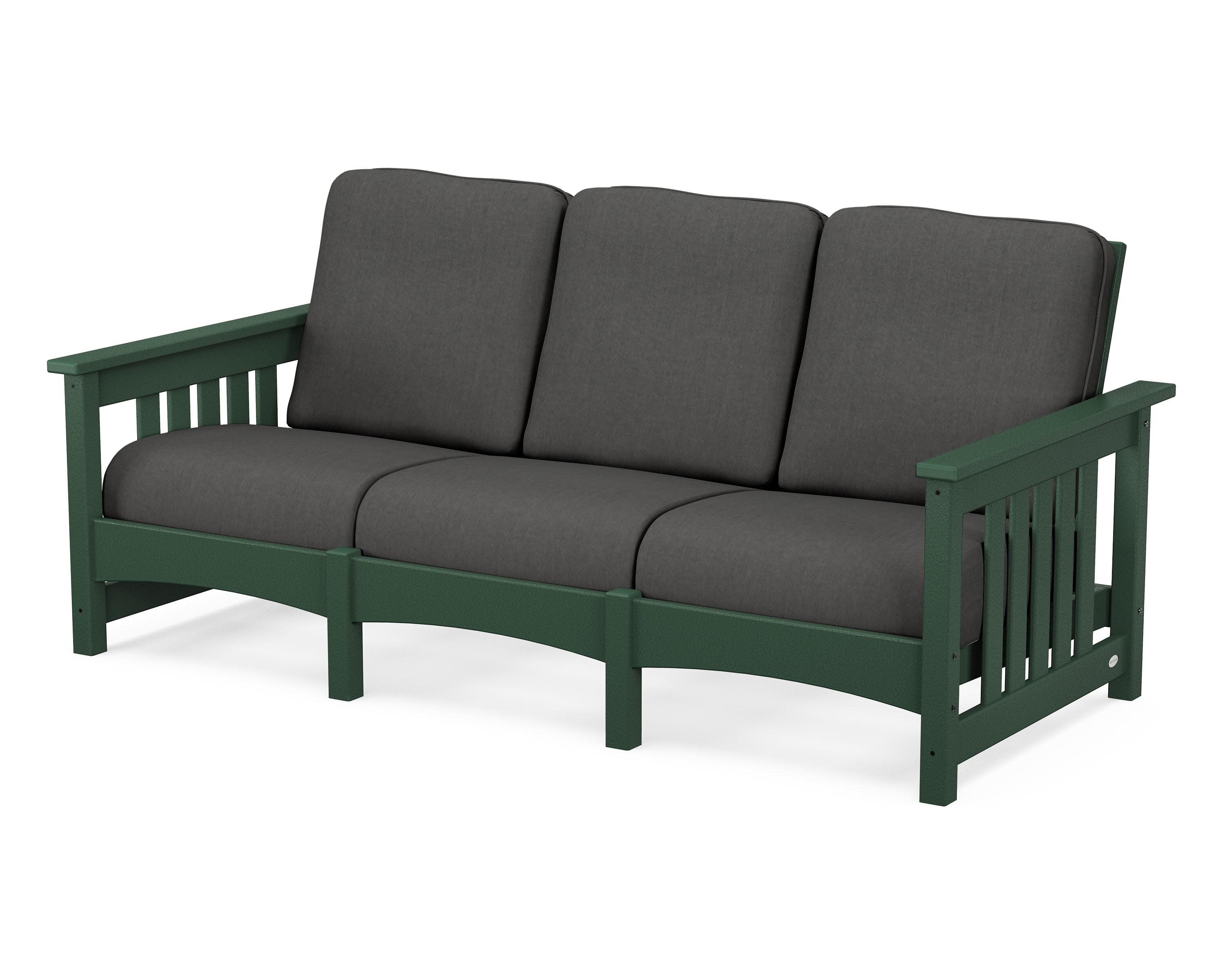 Club Mission Sofa in Green / Spectrum Carbon