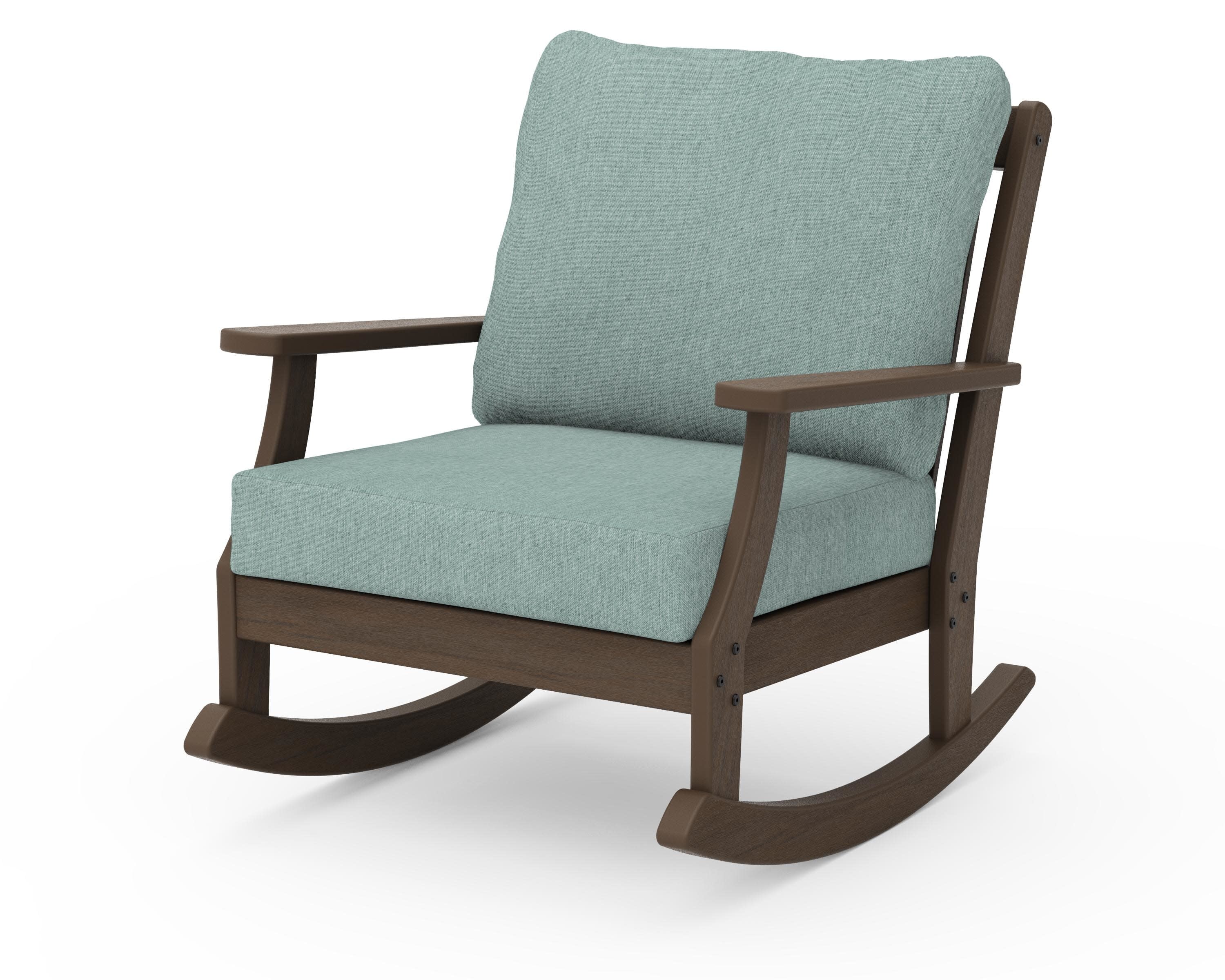 Braxton Deep Seating Rocking Chair in Kona / Glacier Spa